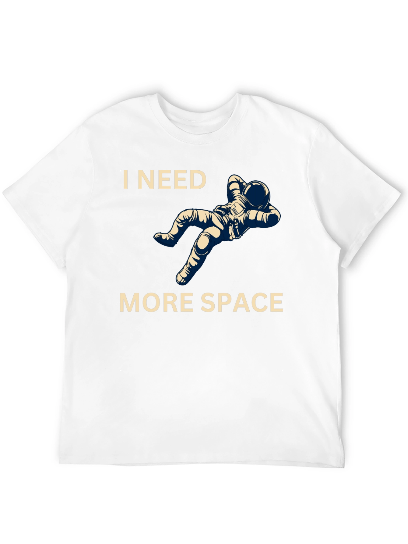 Black I Need More Space T-Shirt Astronaut Graphic Tee view 12