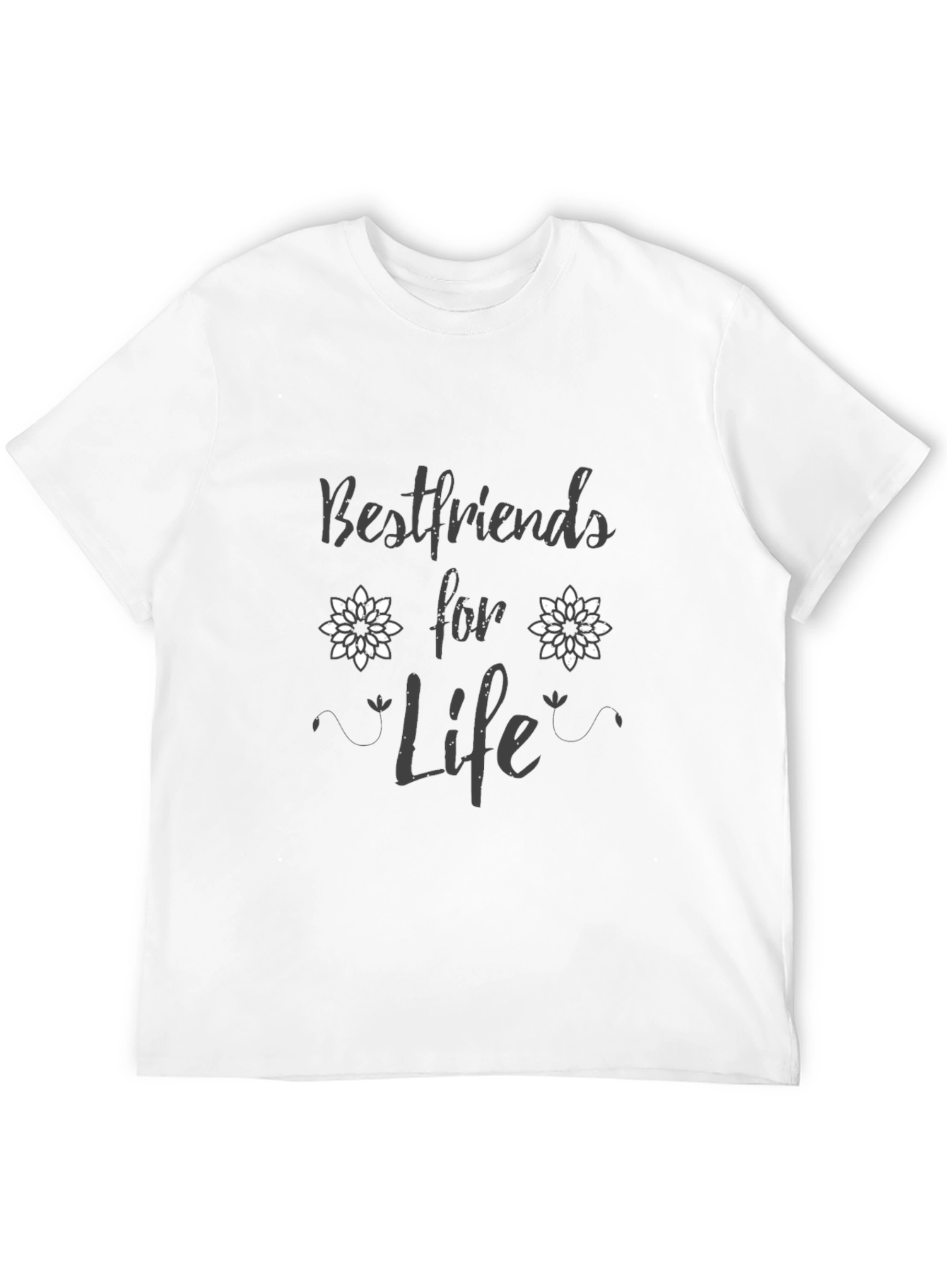 Black Bestfriends for Life Black Graphic Tee view 12
