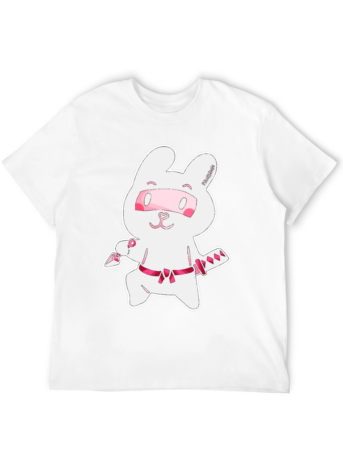 Black Ninja Rabbit Graphic T-Shirt - Unisex view 12