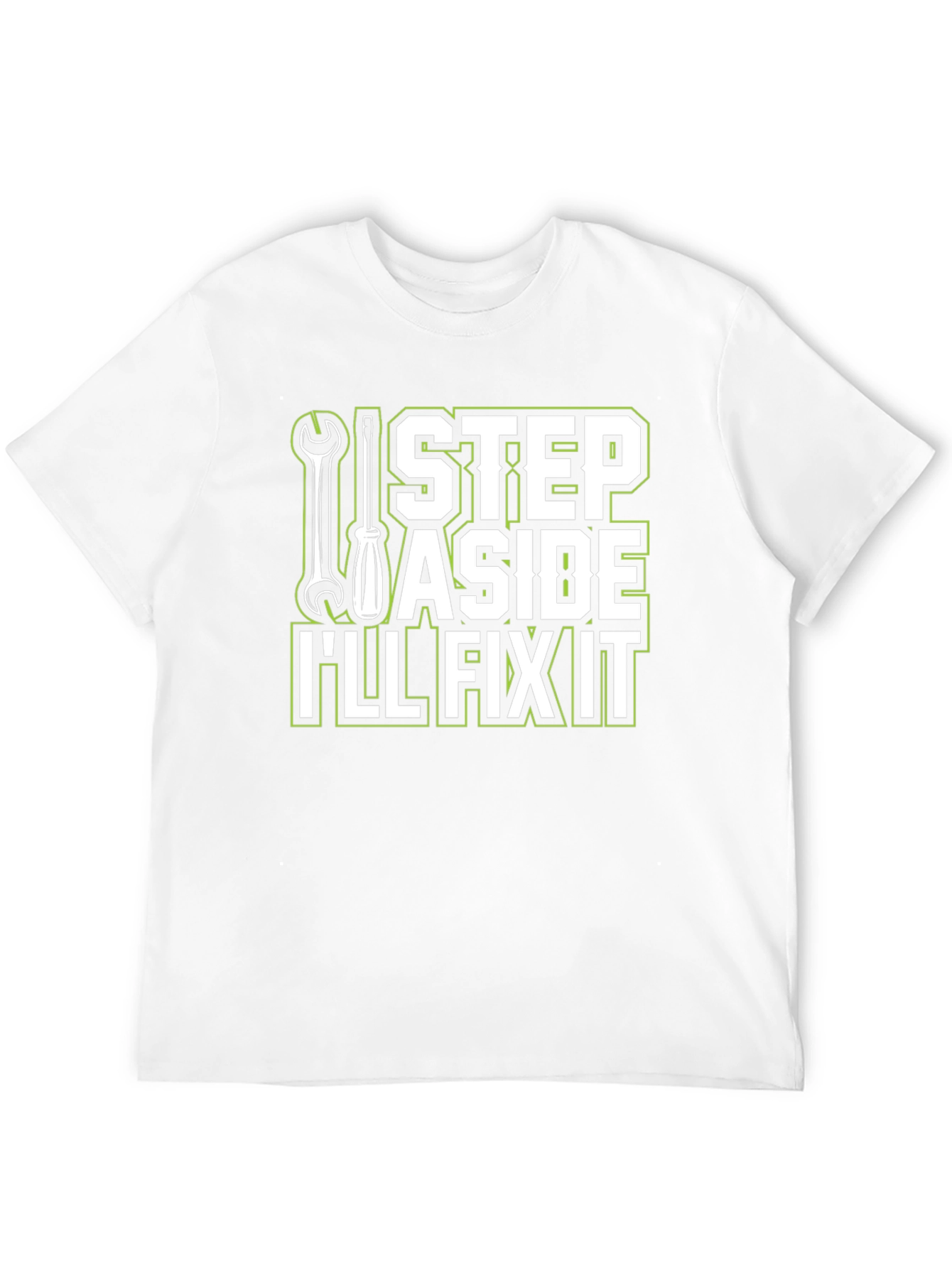 Black I'll Fix It T-Shirt - Step Aside Mechanic Tee view 12