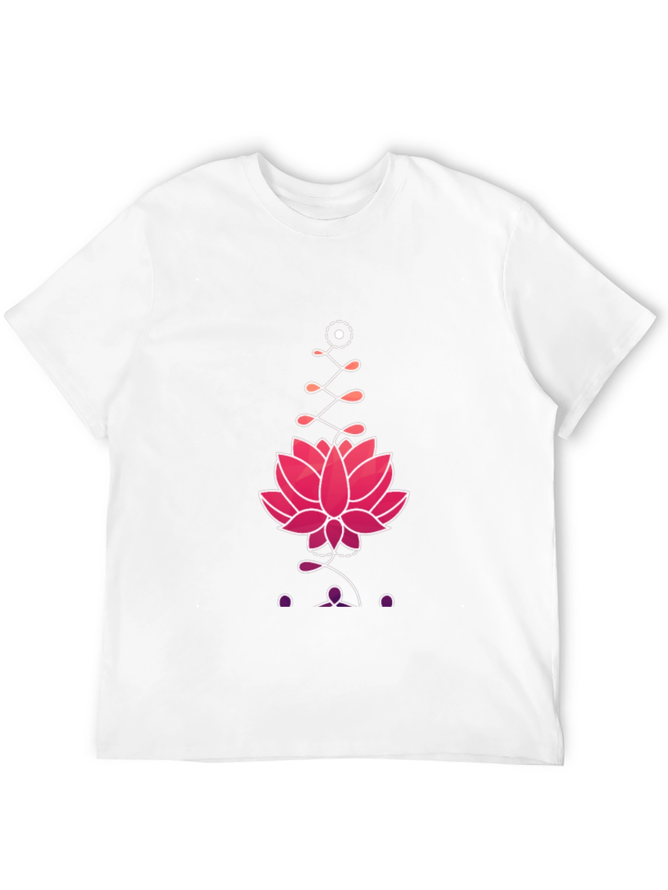 Black Lotus Graphic Print Tee - Black view 12
