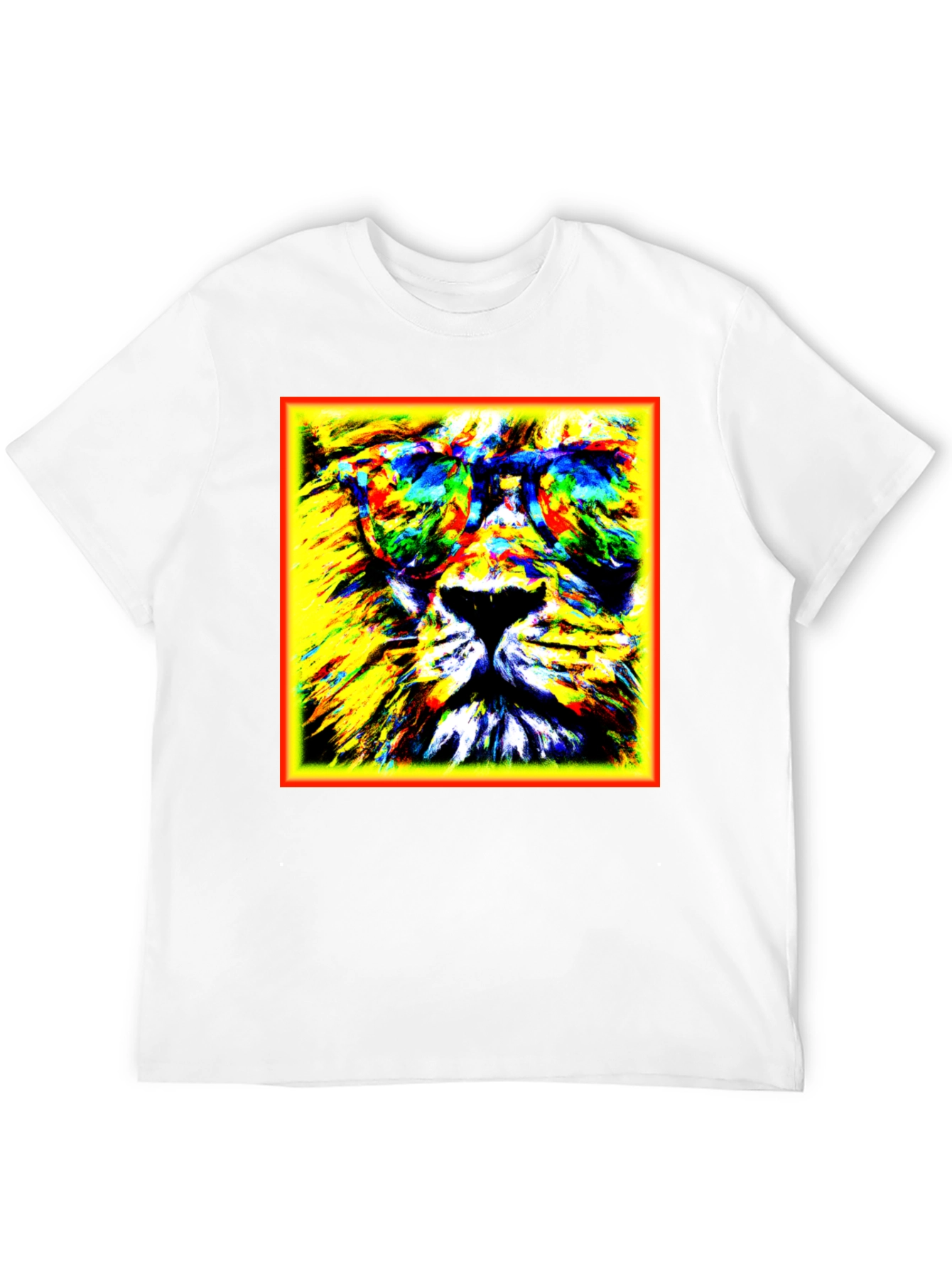 Black Lion Graphic Tee - Cool Animal Print view 12