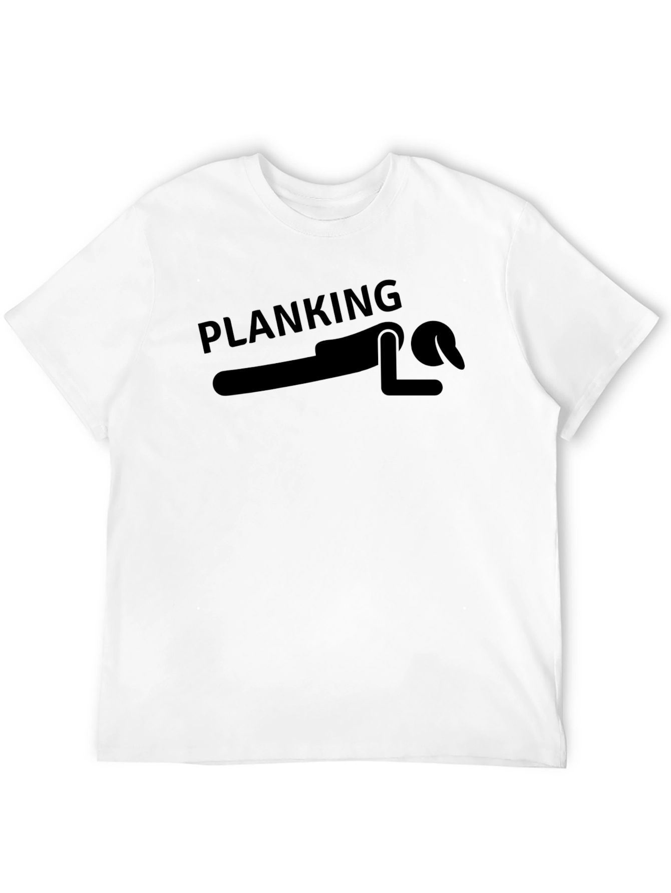 Black Planking Graphic Tee - Novelty T-Shirt view 12