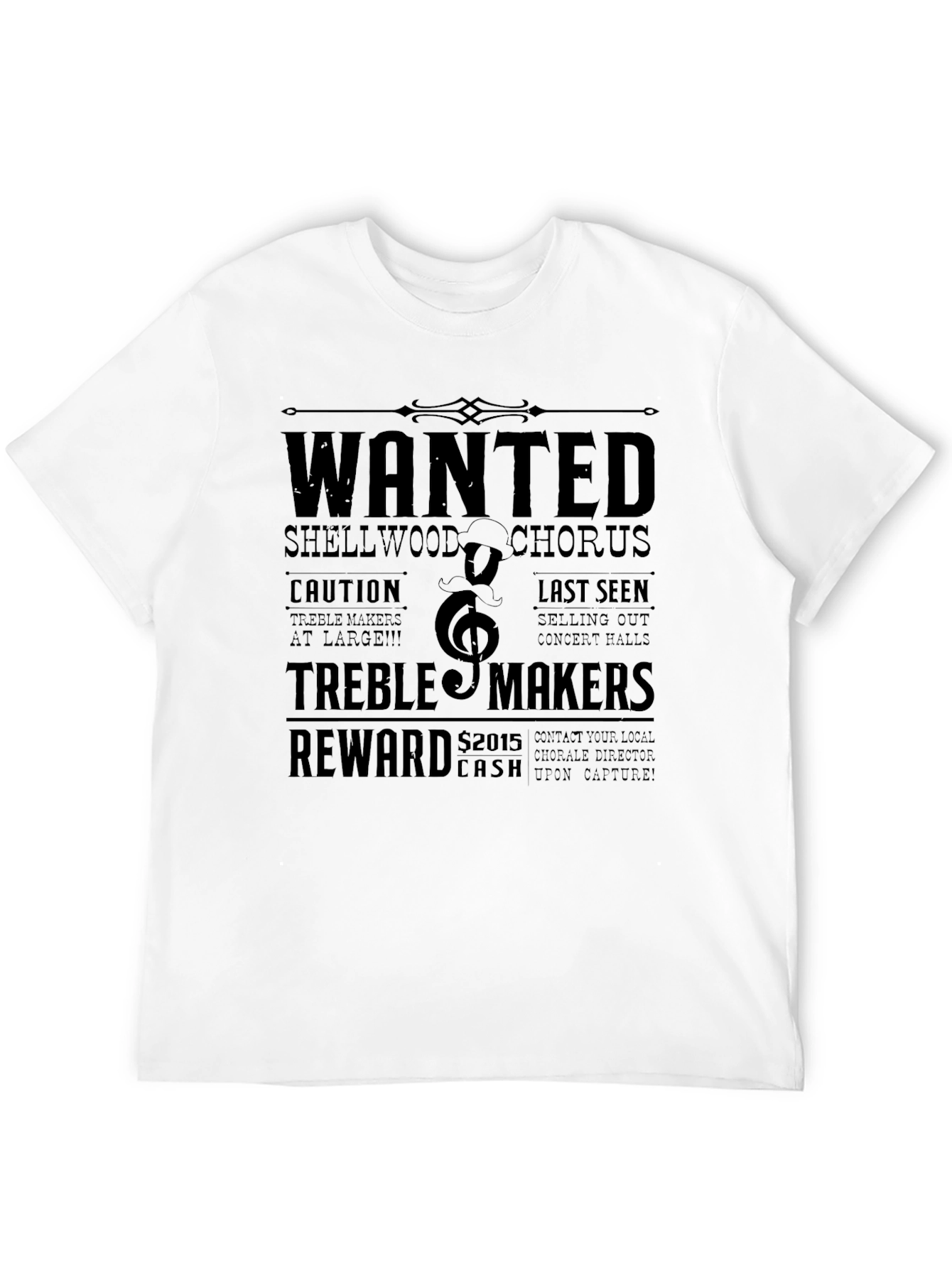 Black Wanted Treble Makers Black Graphic Tee view 12