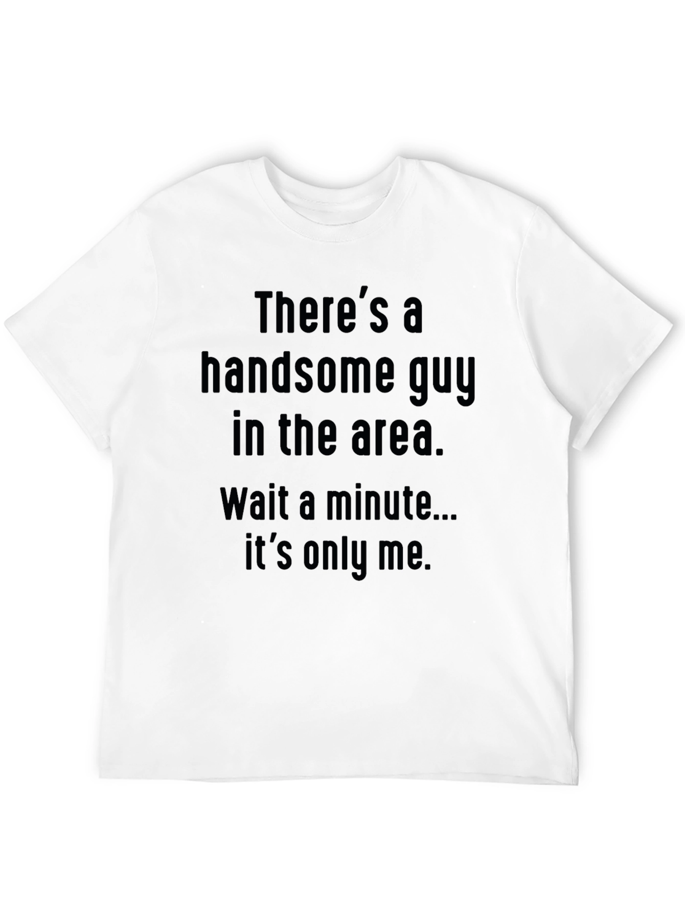 Black Handsome Guy T-Shirt - Funny Novelty Tee view 12
