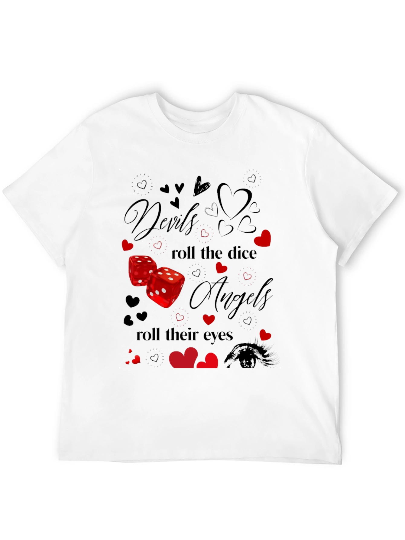 Black Devils & Angels Graphic T-Shirt view 12