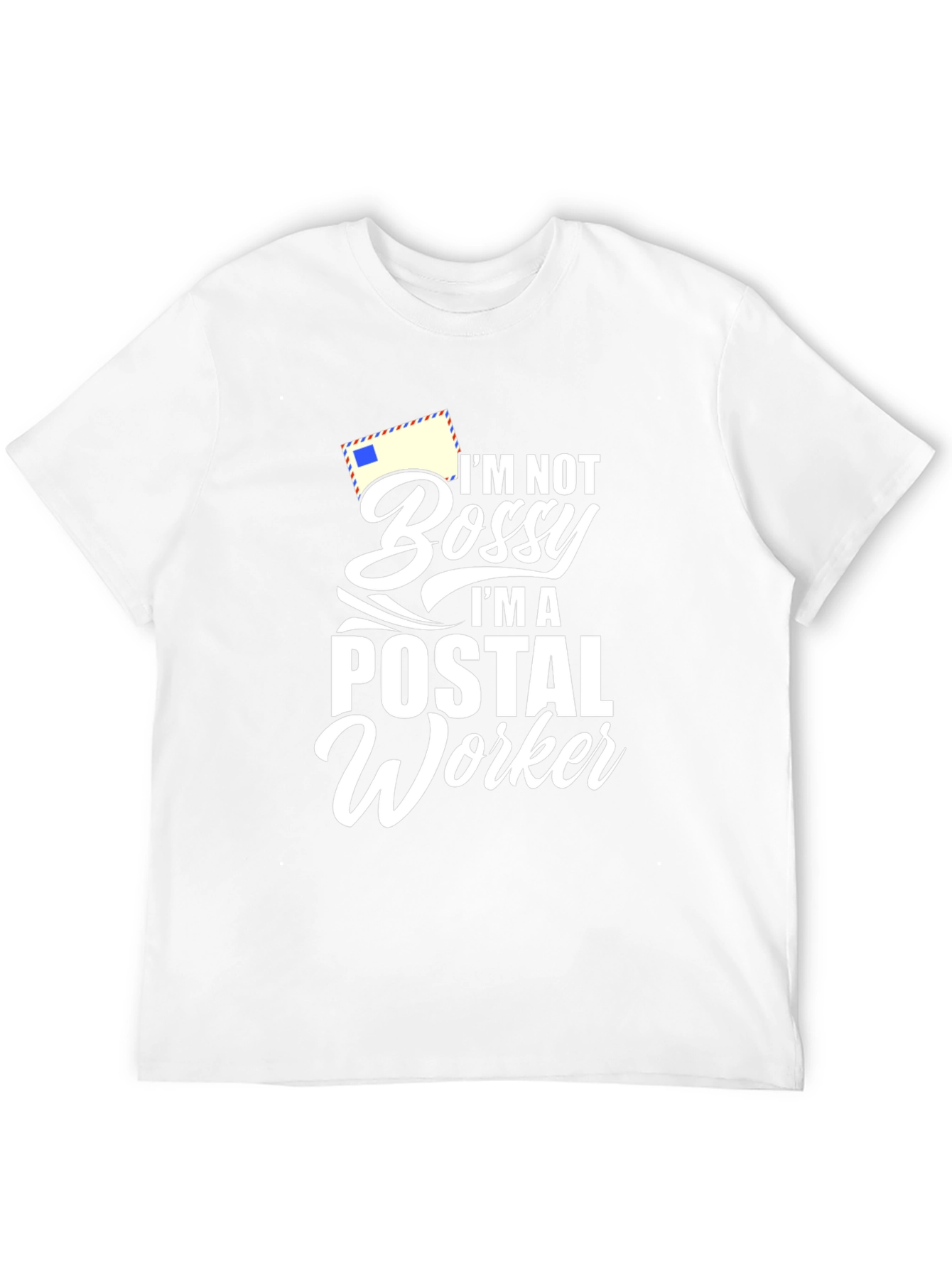 Black Postal Worker T-Shirt - I'm Not Bossy Funny Tee view 12