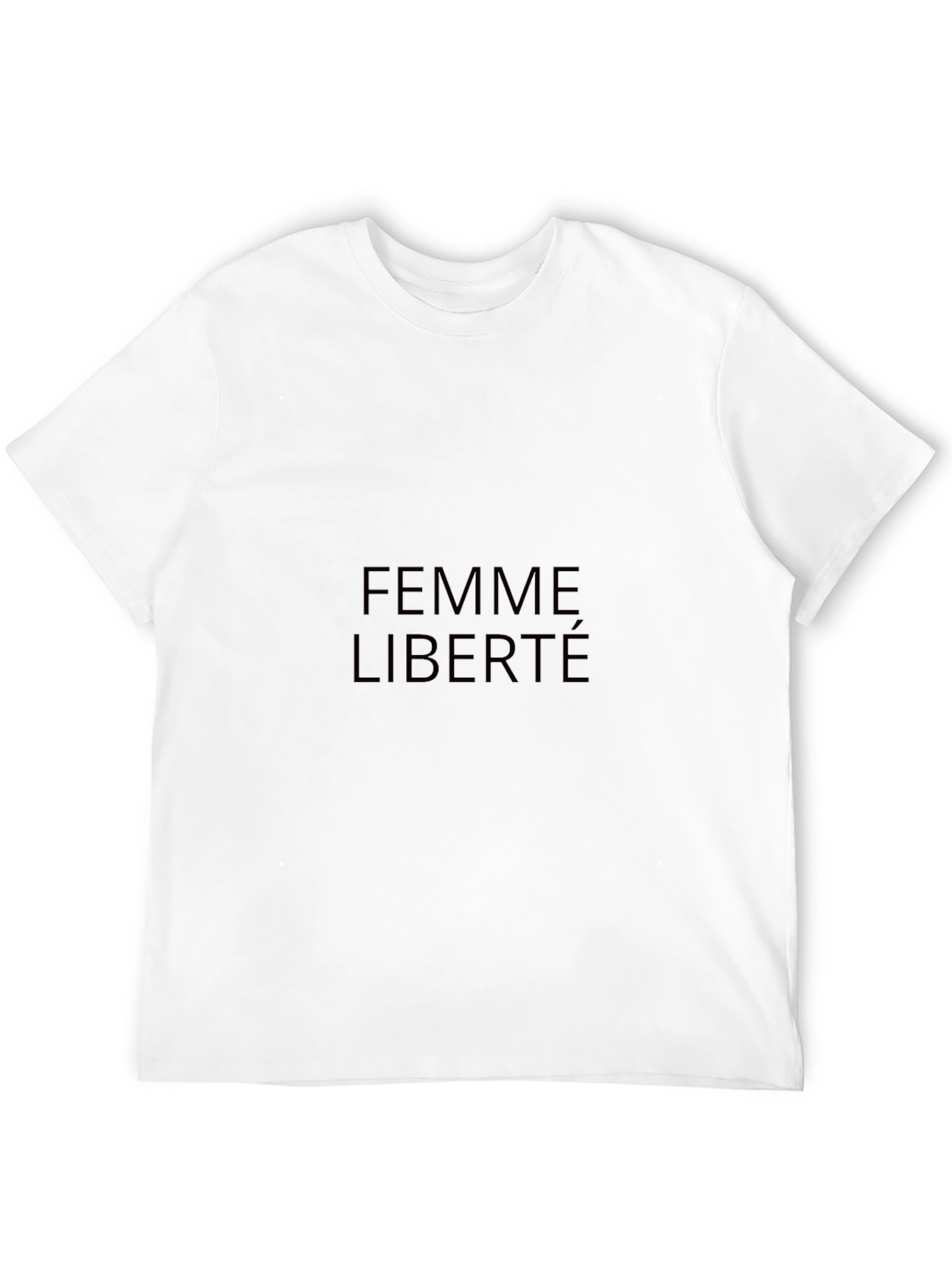 Black Femme Liberté Black Graphic Tee - Stylish Unisex T-Shirt view 12