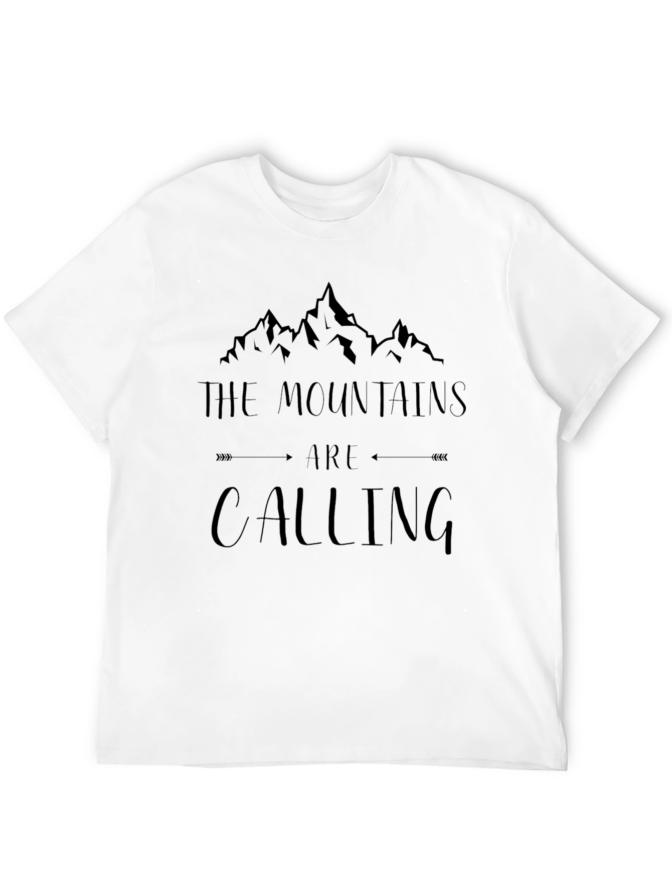 Black Mountains Are Calling Black Graphic T-Shirt view 12
