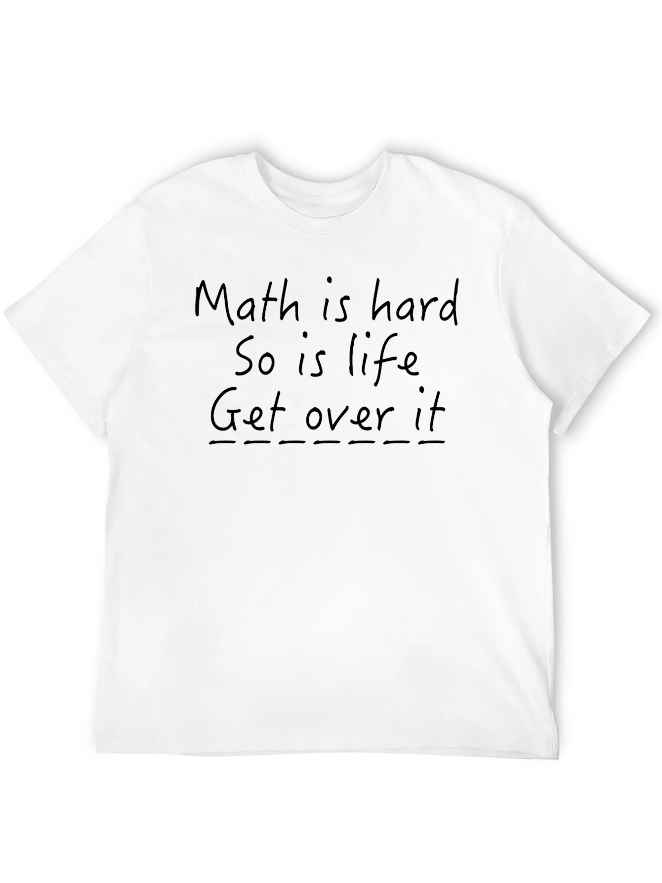 Black Math Is Hard Graphic Tee - Unisex T-Shirt view 12