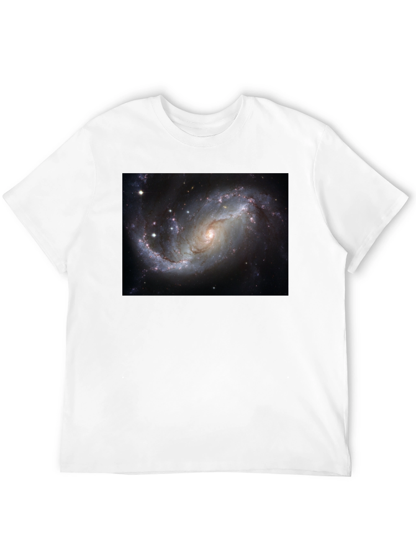 Black Galaxy Print Black T-Shirt - Cosmic Style view 12