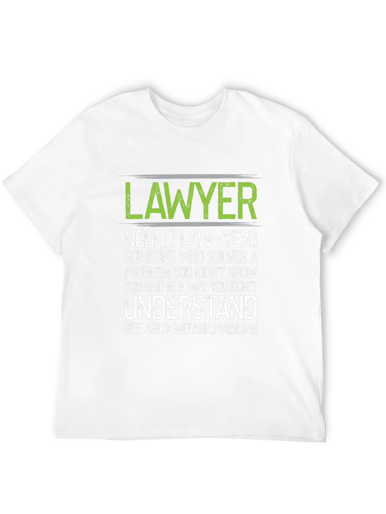 Black Lawyer Definition Graphic T-Shirt view 12