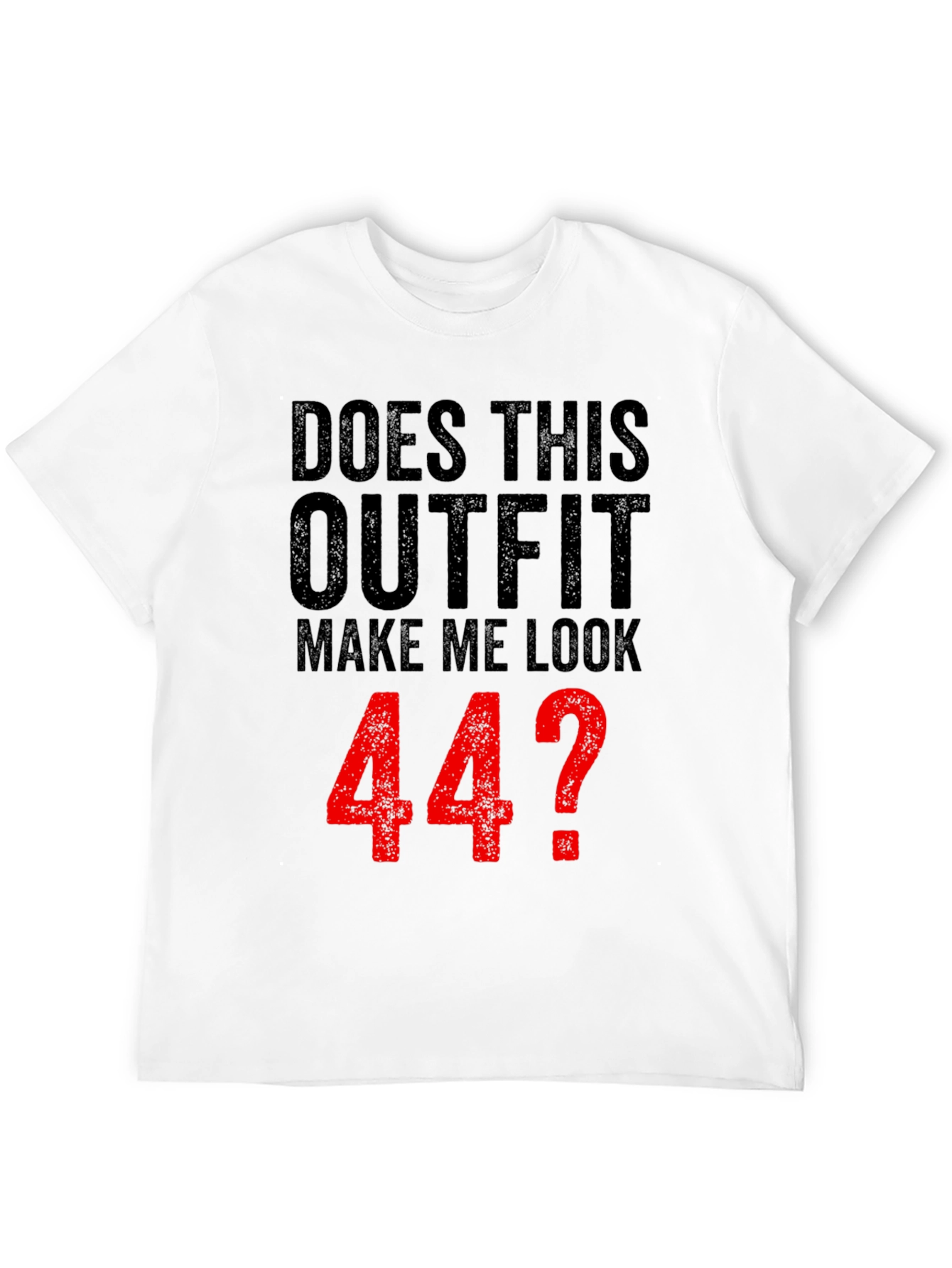 Black Funny 44th Birthday Outfit T-Shirt  view 12
