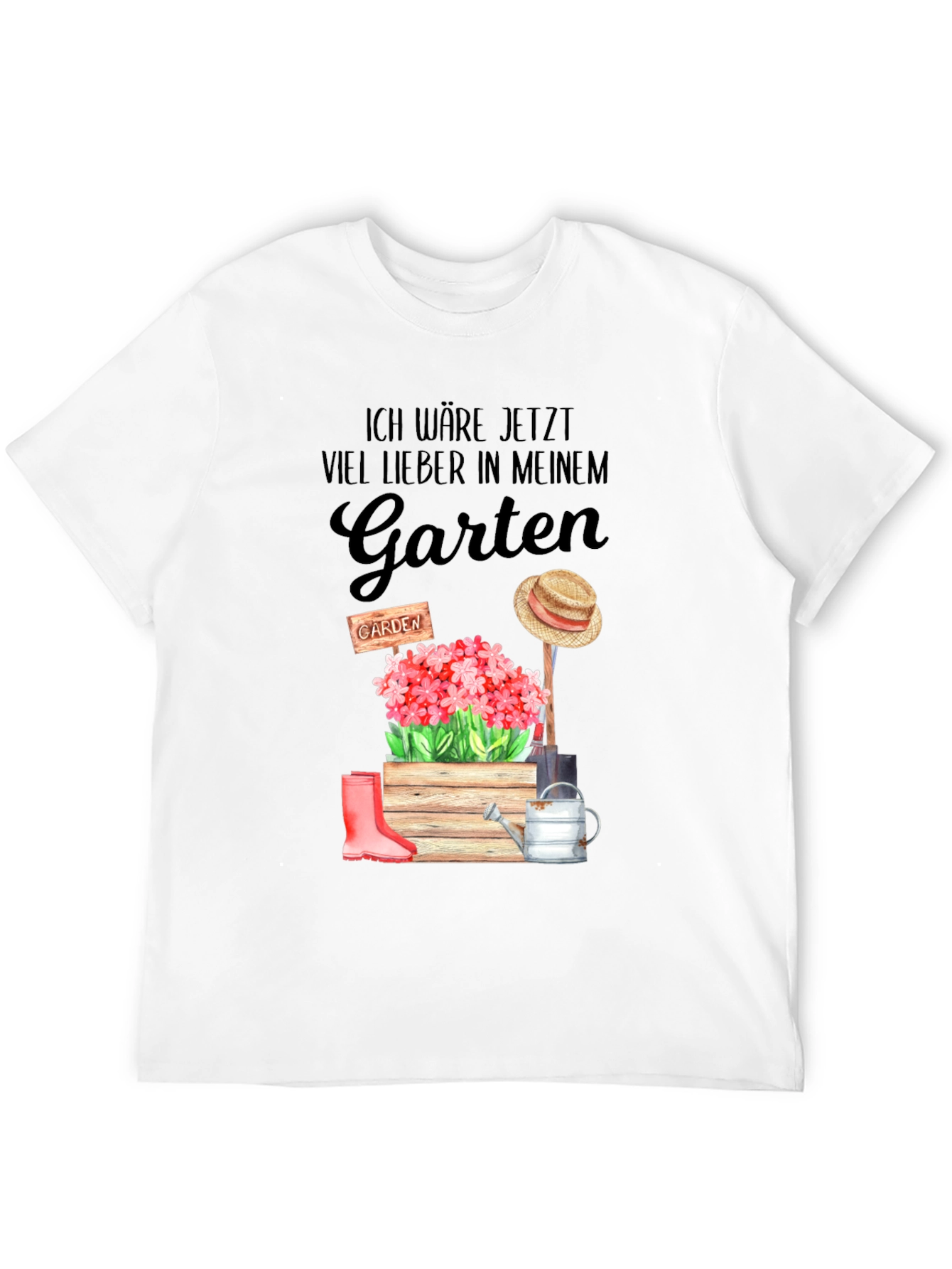 Black Ich Wäre Jetzt Viel Lieber In Meinem Garten T-Shirt view 12