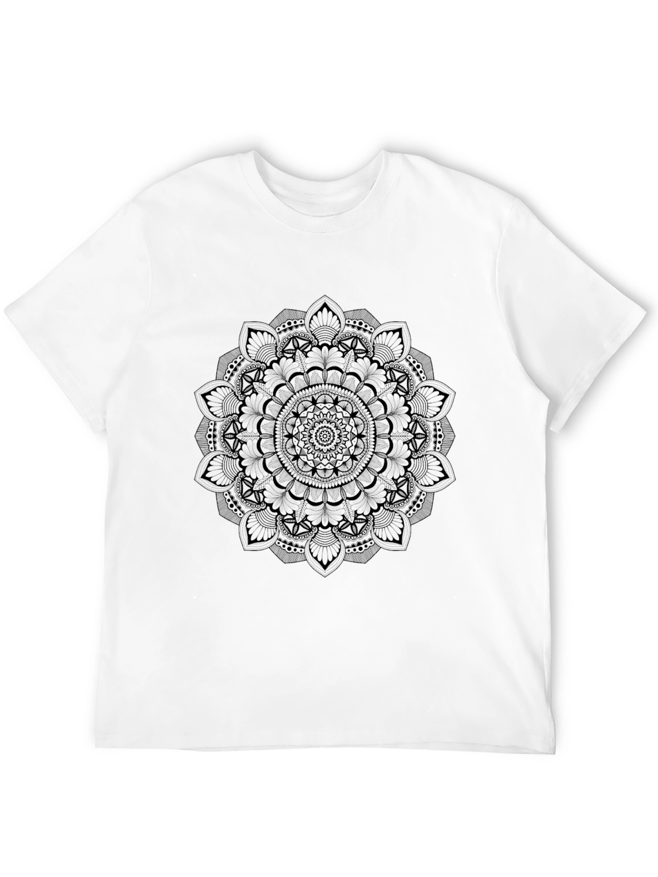 Black Black Mandala Graphic Tee view 12