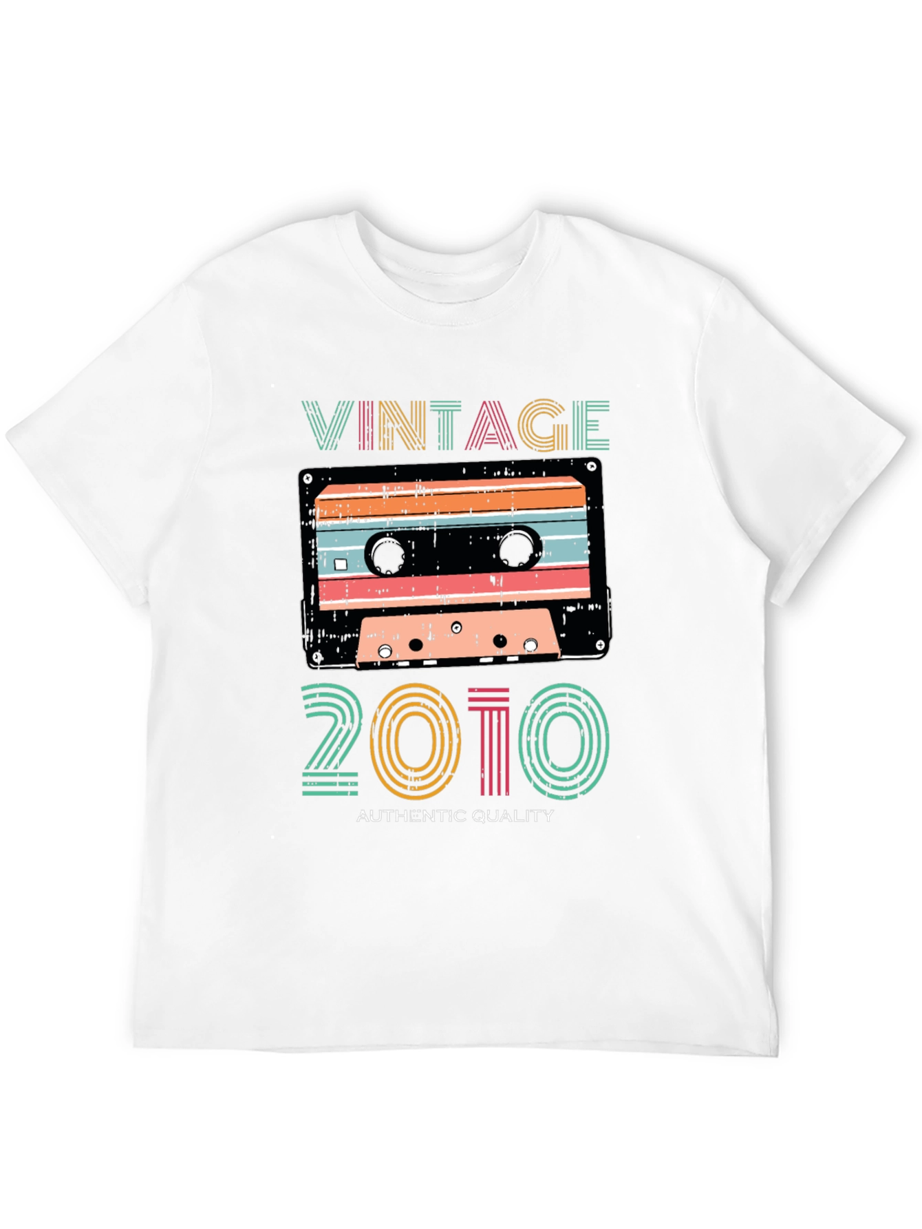 Black Vintage 2010 Cassette Tape Graphic T-Shirt view 12