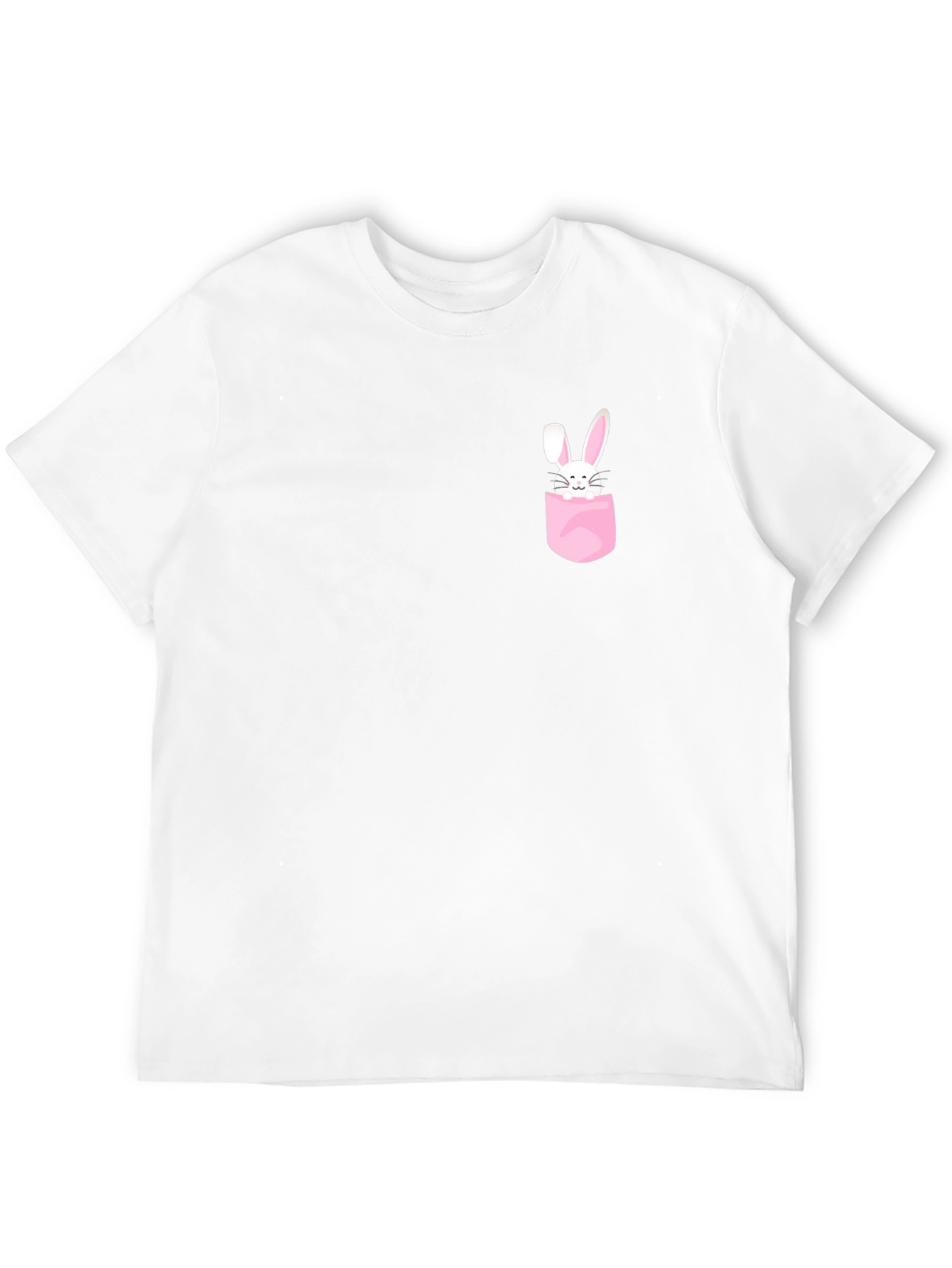 Black Bunny Pocket T-Shirt - Cute Easter Tee view 12