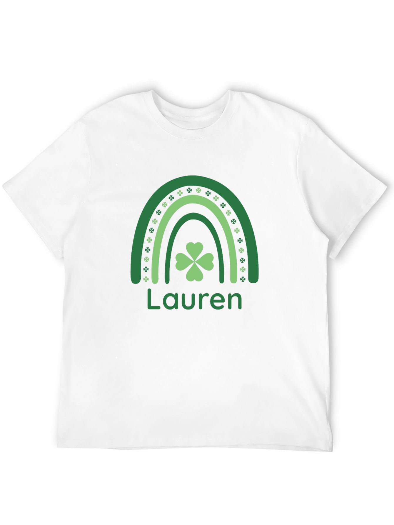 Lauren St. Patrick's Day Shamrock Rainbow T-Shirt - 12