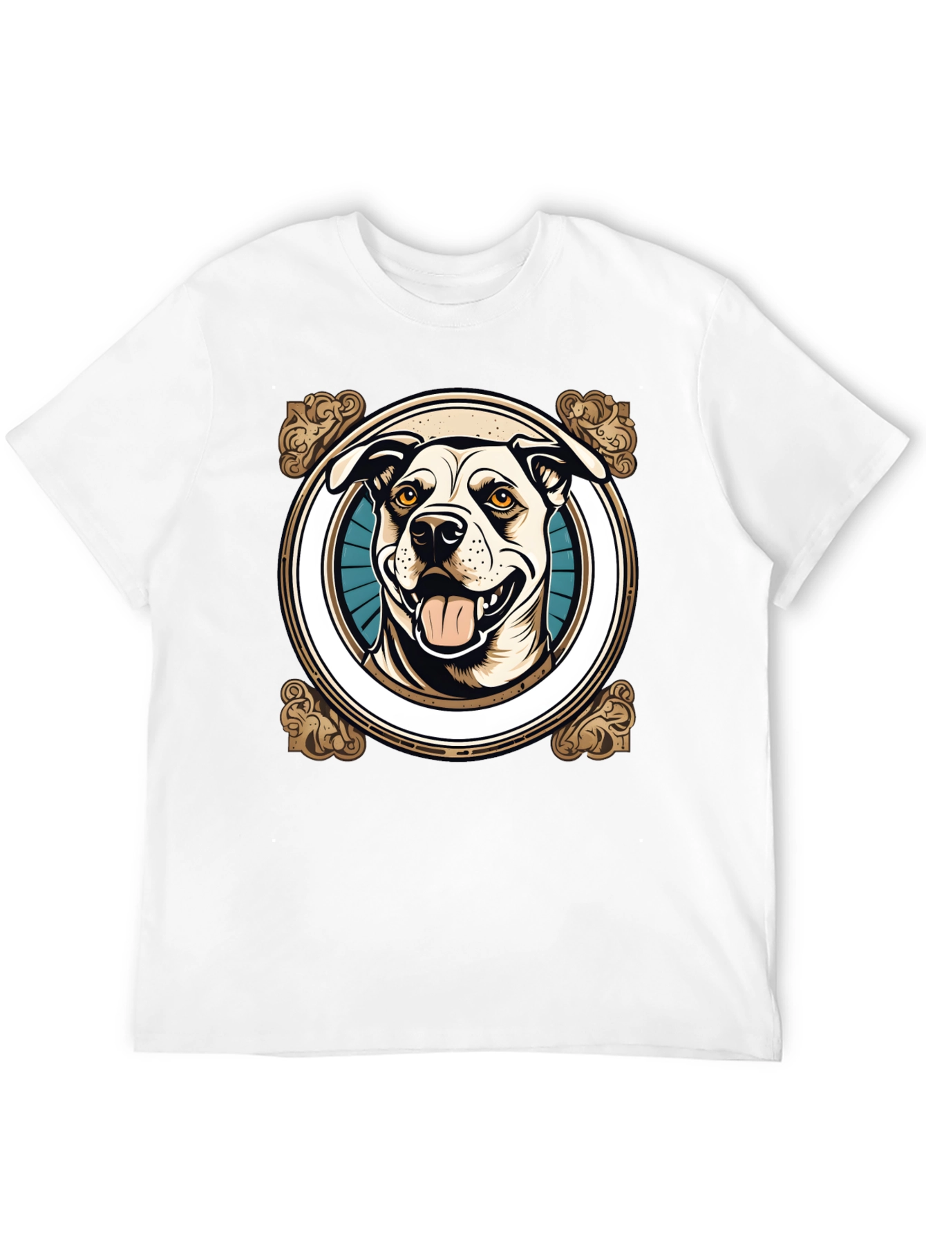 Black Dog Graphic T-Shirt -  Unisex Crew Neck view 12