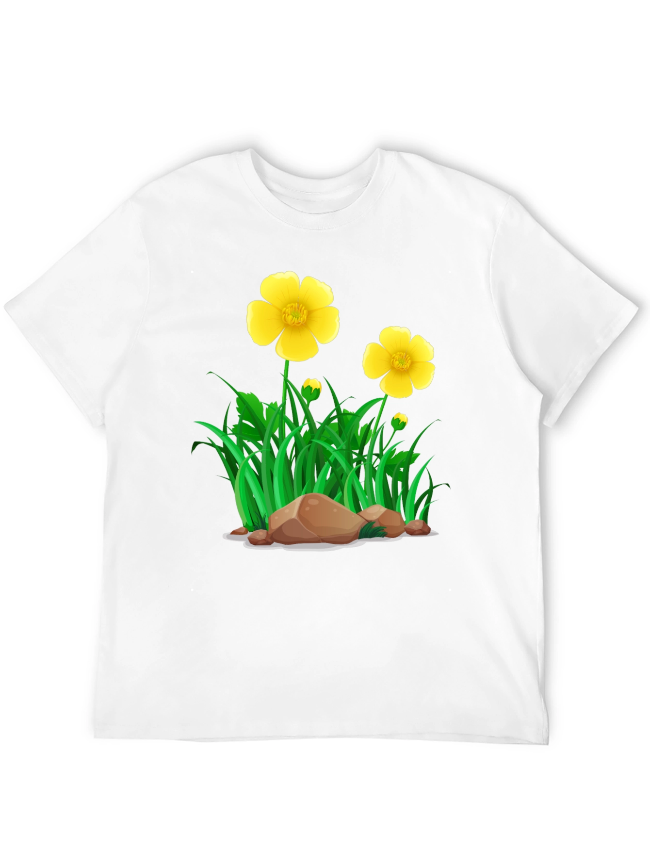 Black Floral Meadow Graphic Tee - Casual Style view 12