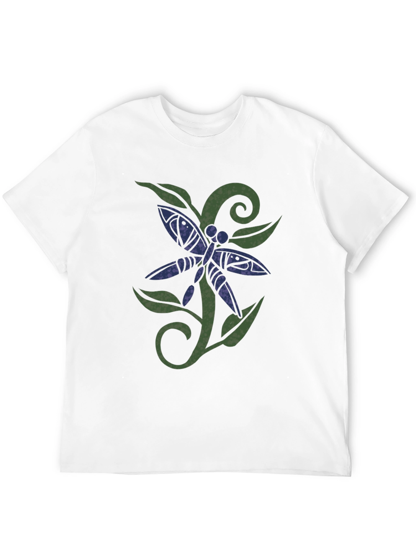 Black Dragonfly Graphic Print Black T-Shirt view 12