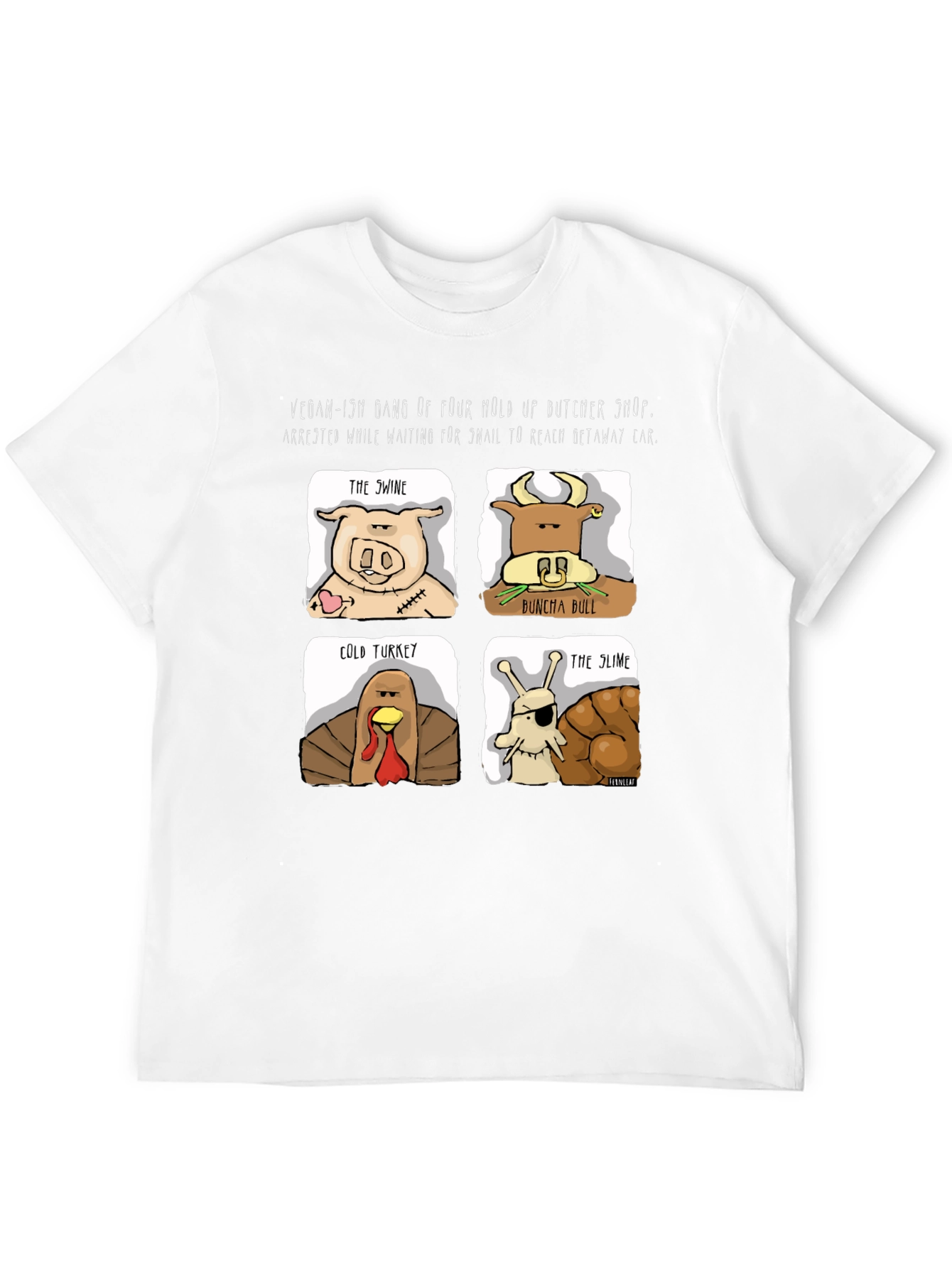 Black Vegan-ish Gang T-Shirt view 12