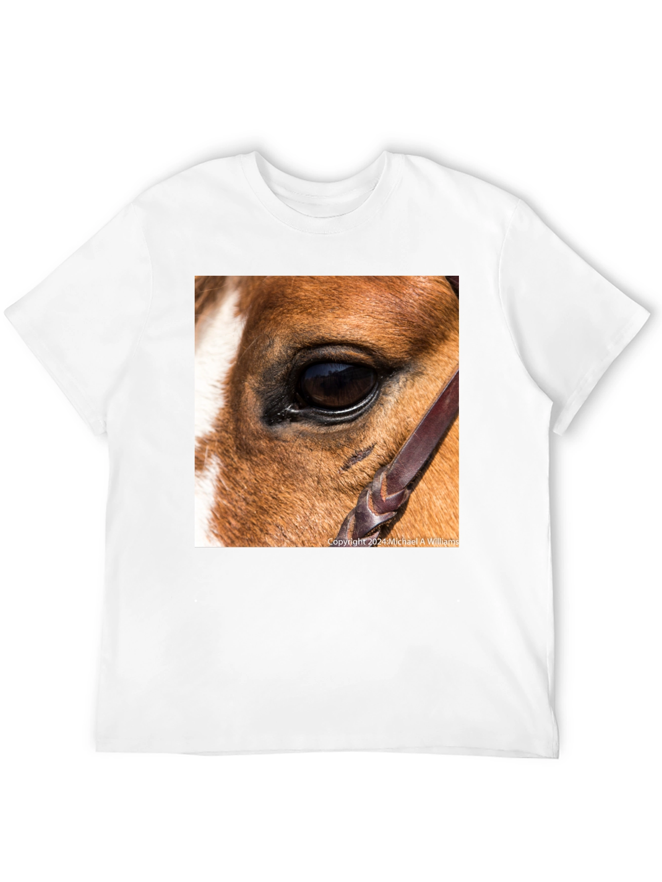 Black Horse Eye Graphic Tee - Unique Animal Lover's Shirt view 12