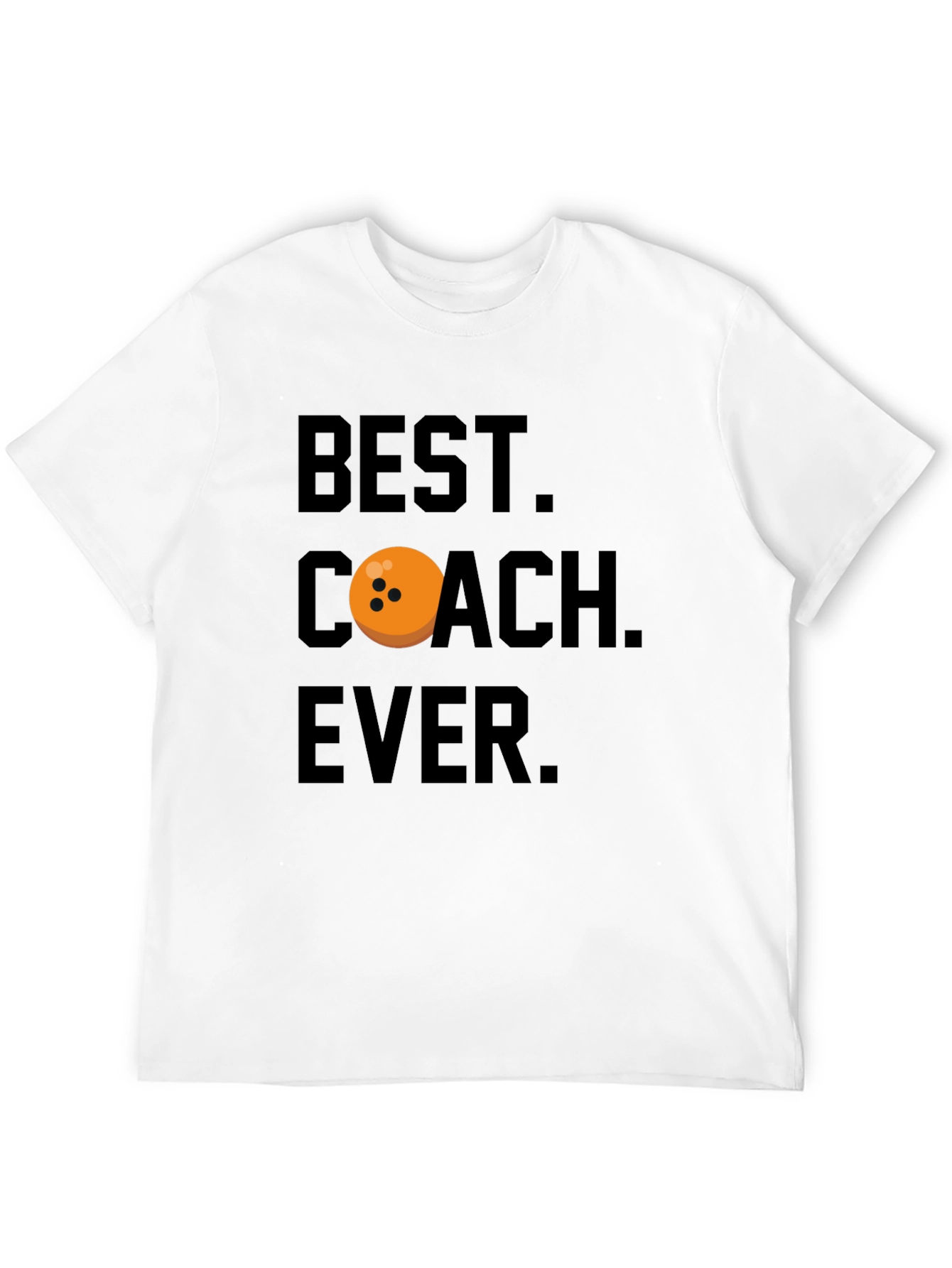 Black Best Coach Ever Bowling T-Shirt view 12