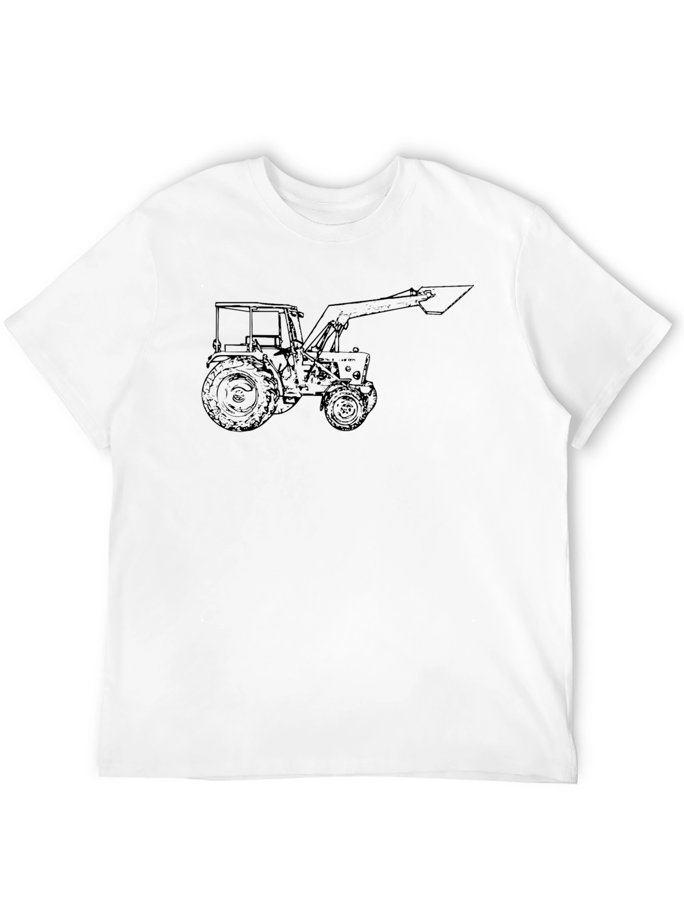 Black Tractor Graphic Tee - Black Cotton view 12