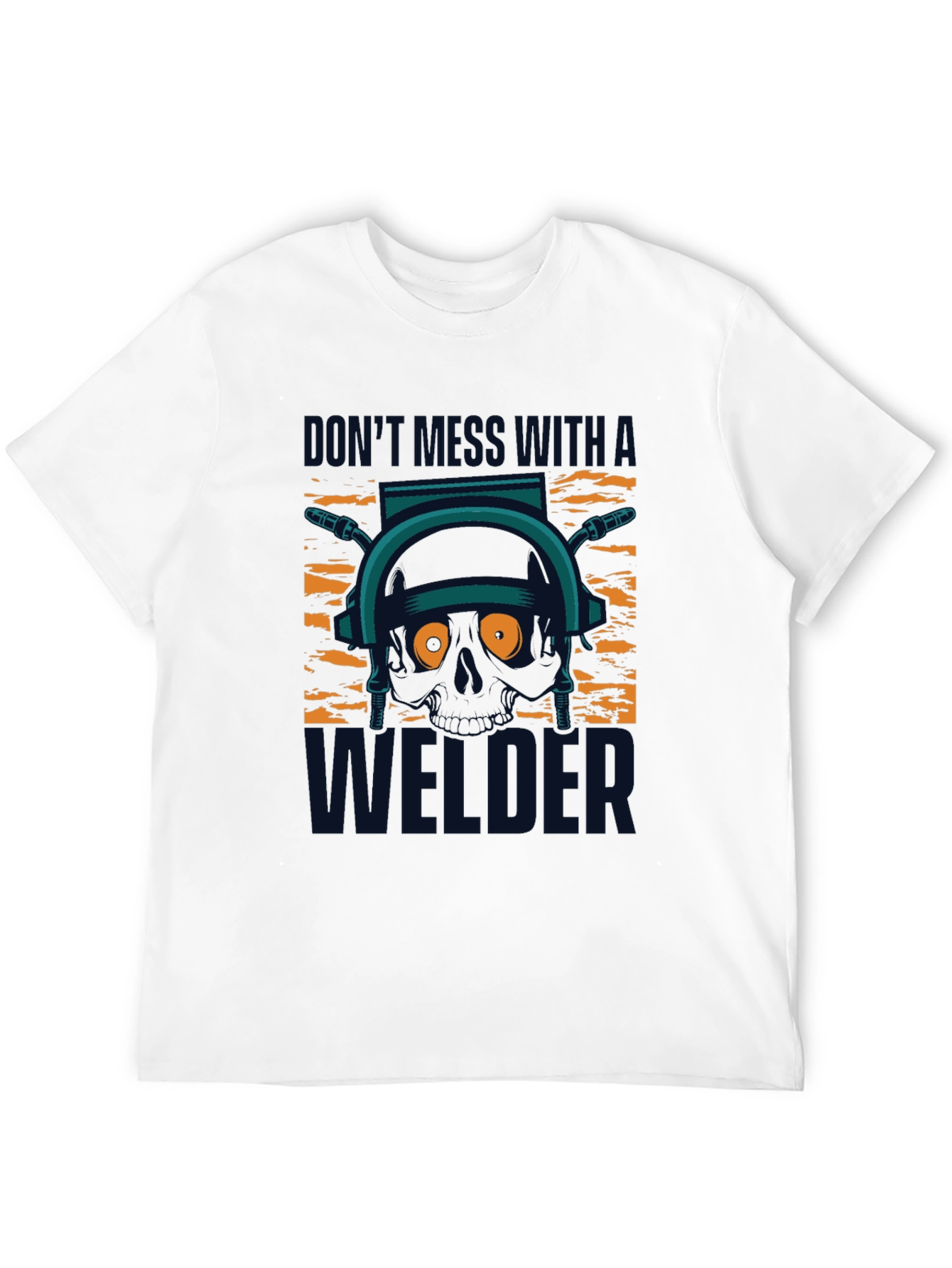 Black Don't Mess With A Welder T-Shirt view 12