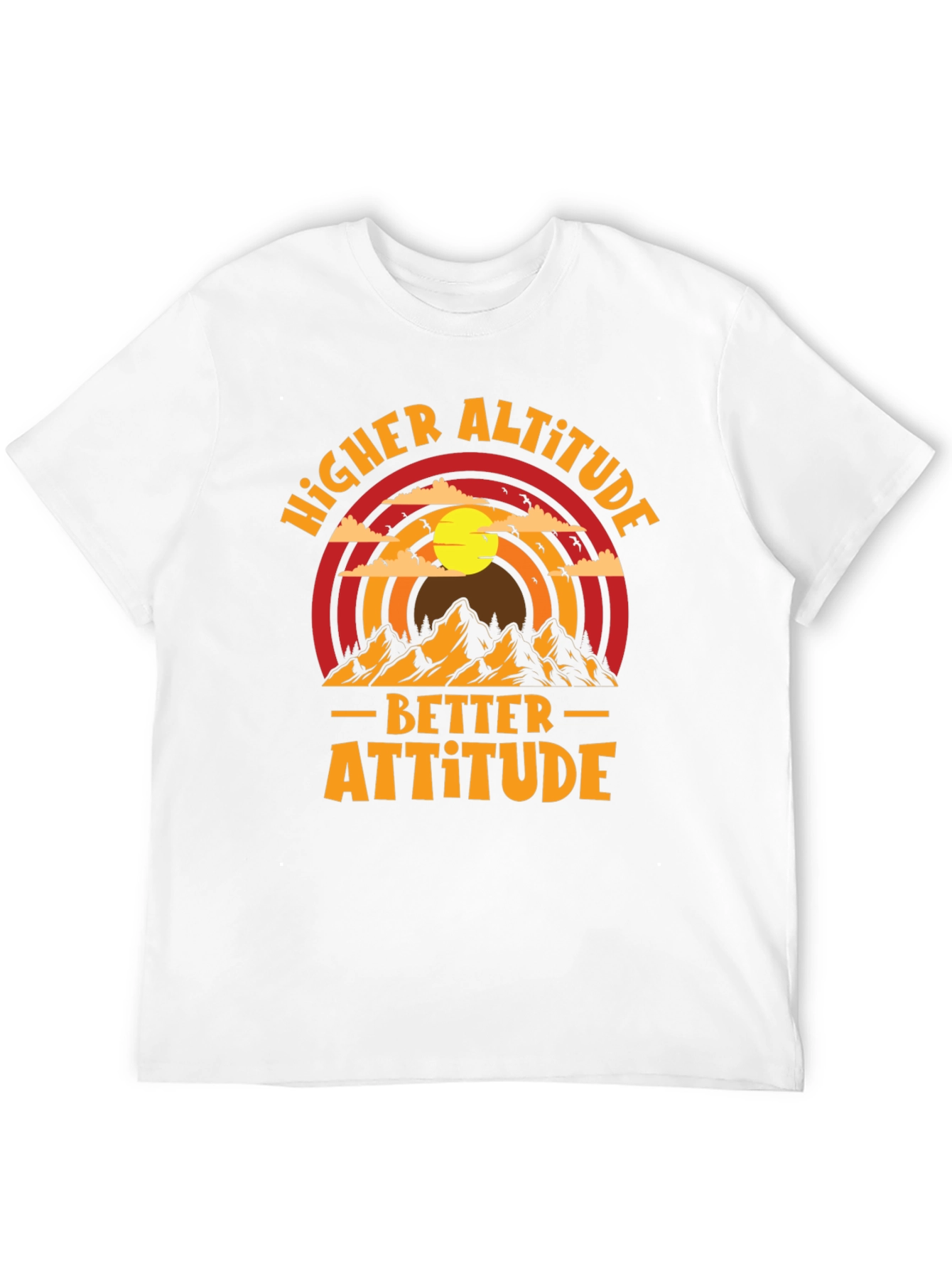 Black Higher Altitude Better Attitude Graphic Tee view 12