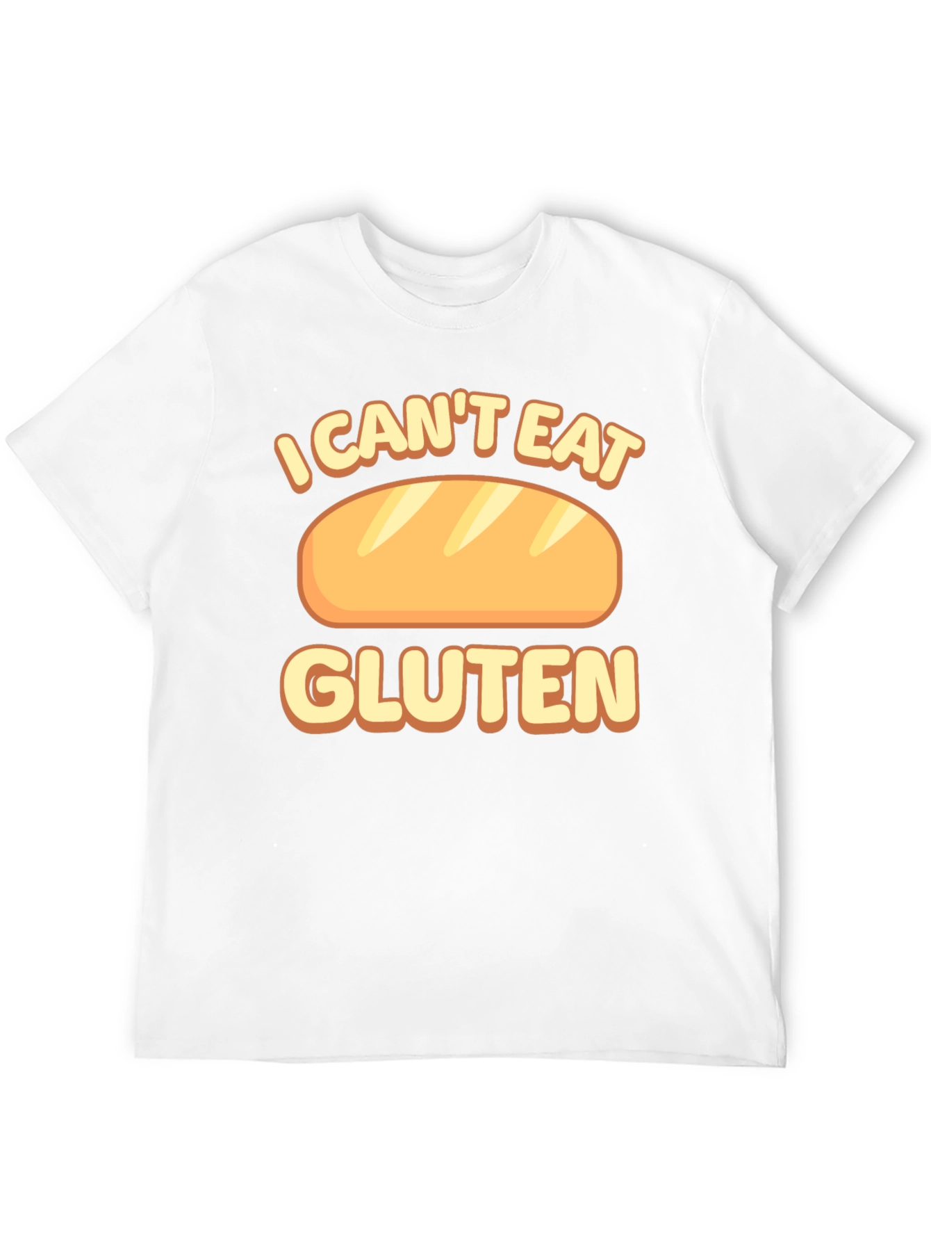 Black I Can't Eat Gluten T-Shirt Funny Food Allergy Tee view 12