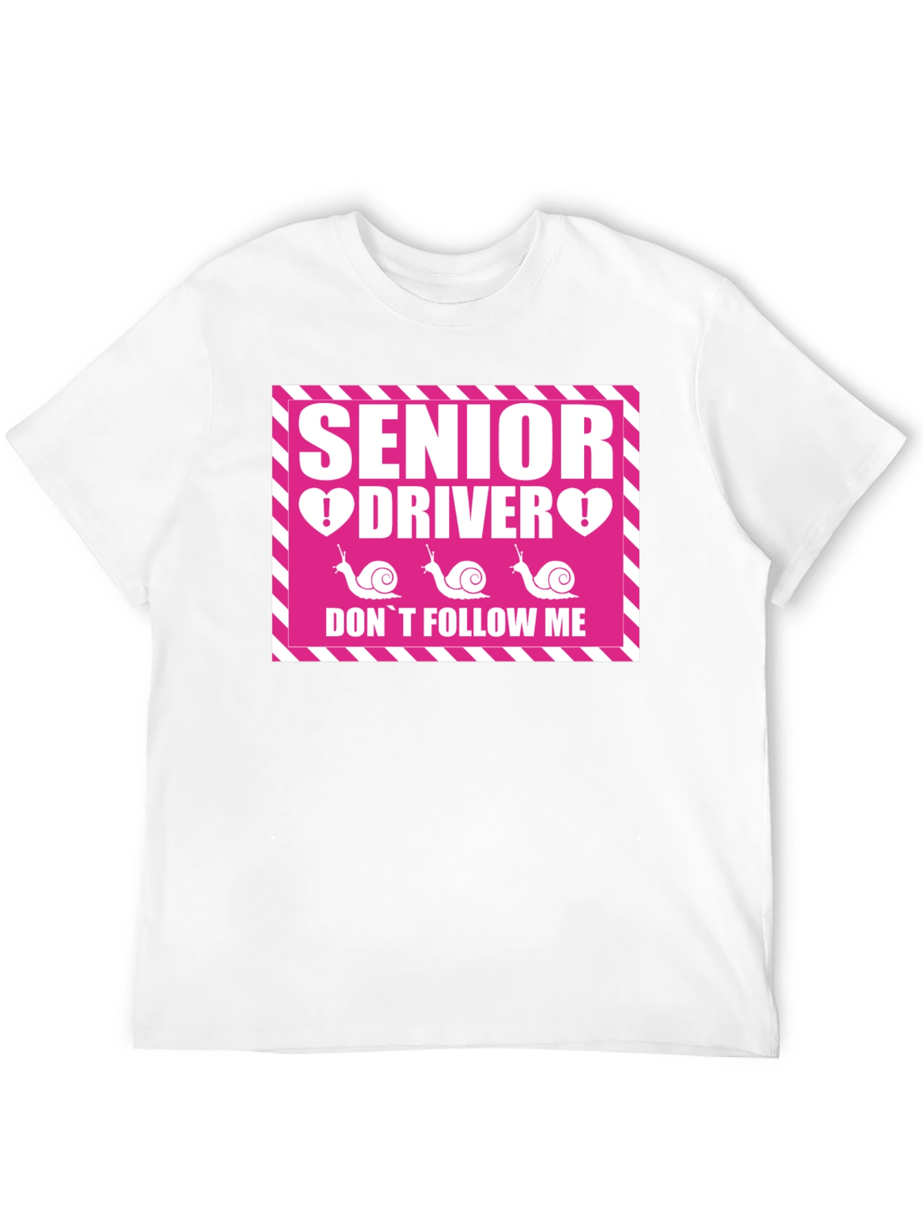 Black Senior Driver Don't Follow Me T-Shirt view 12