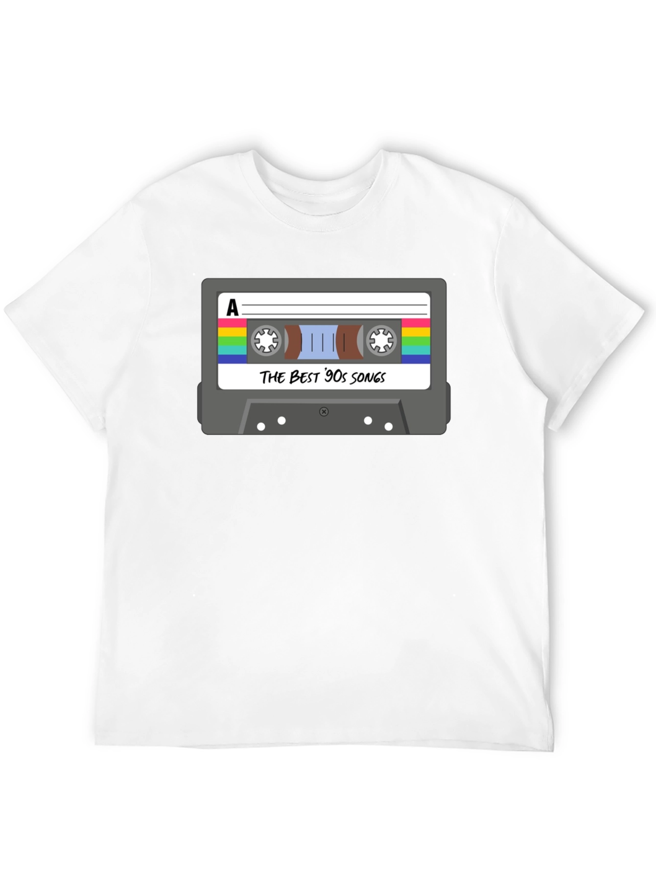 Black Retro 90s Music Cassette T-Shirt view 12