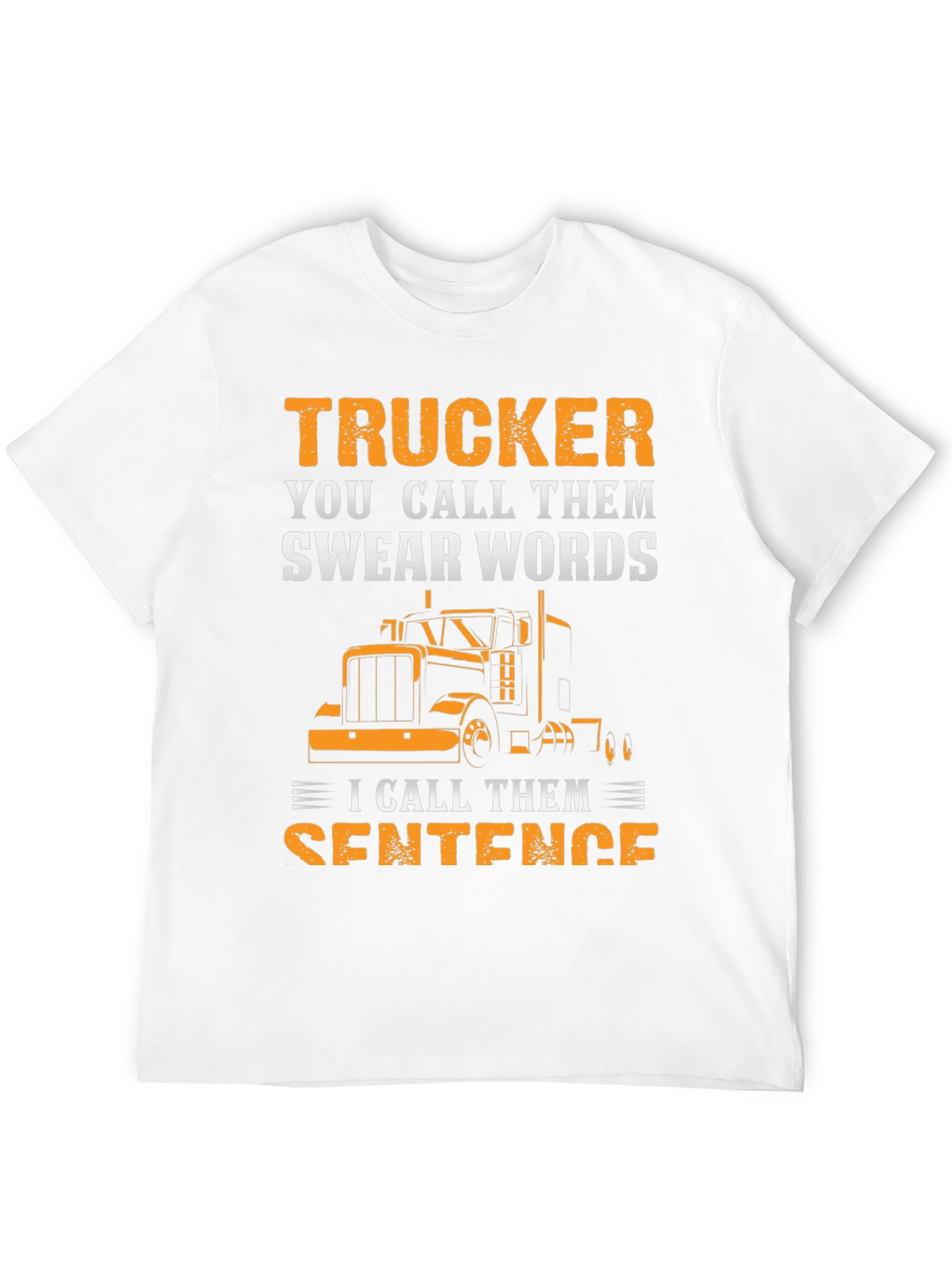 Black Trucker Swear Words T-Shirt view 12
