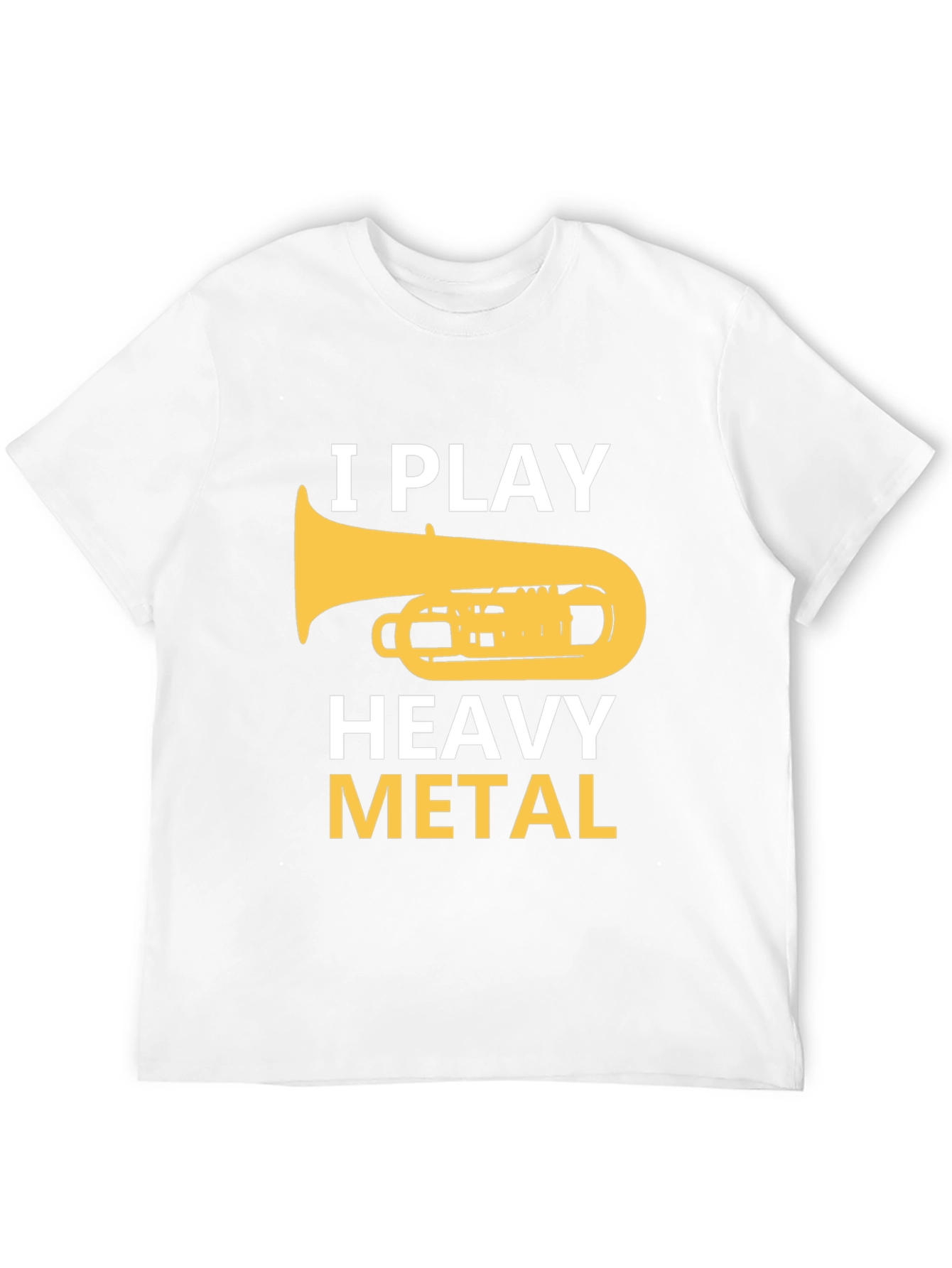 Black I Play Heavy Metal Tuba Musician Graphic Tee view 12