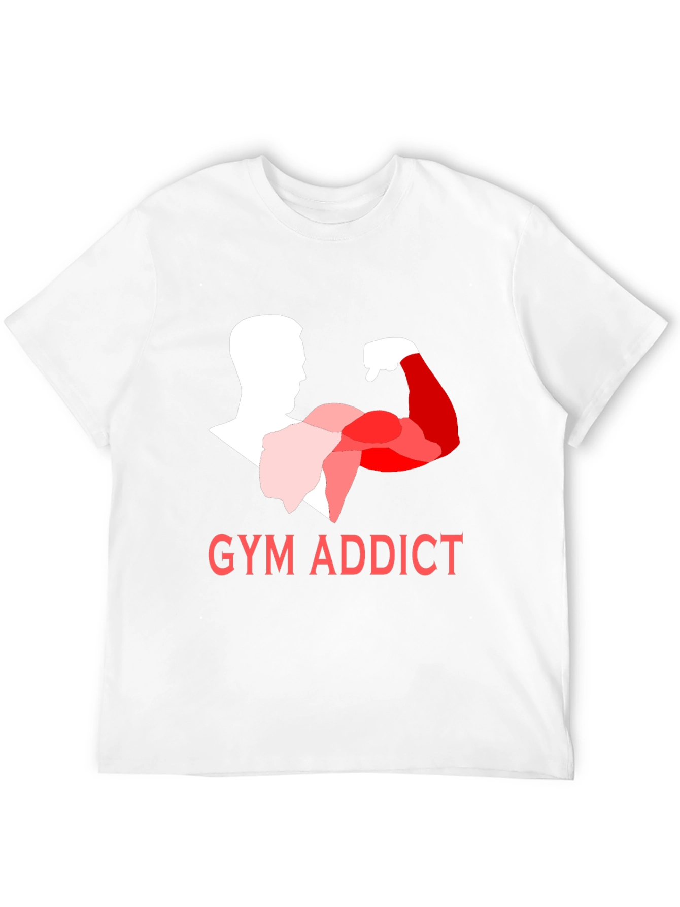 Black Gym Addict Black T-Shirt view 12