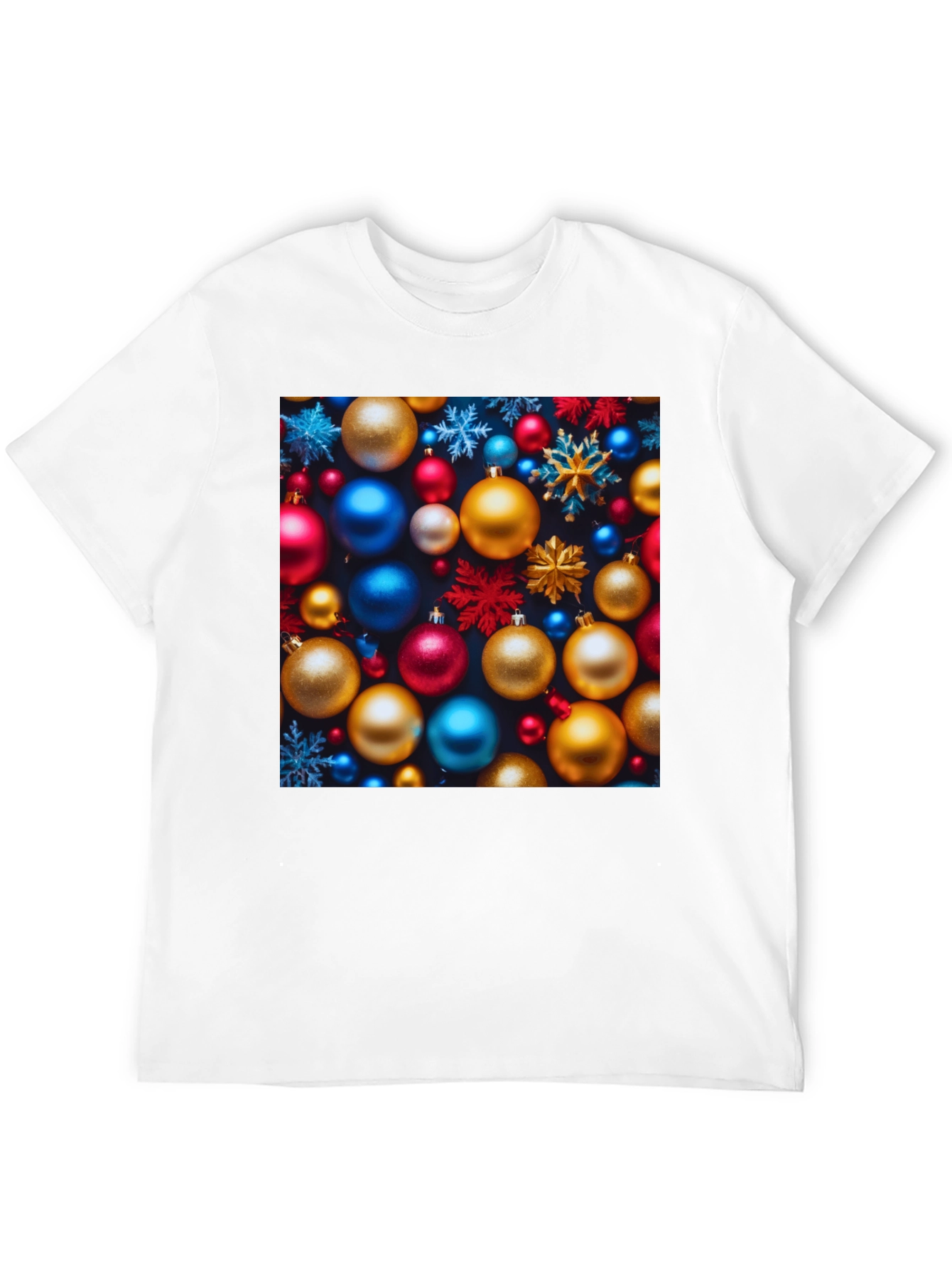 Black Festive Christmas Ornament T-Shirt - Holiday Cheer view 12