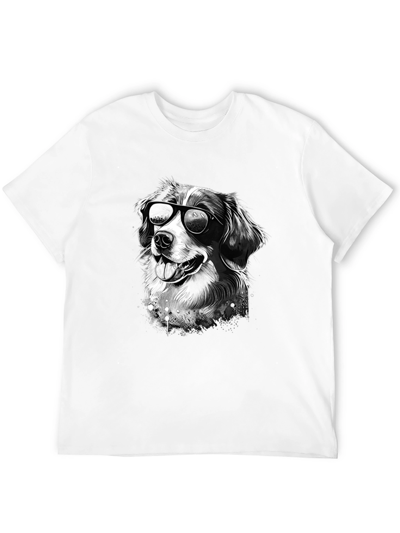 Cool Dog Graphic Tee - Black Cotton T-Shirt - 12