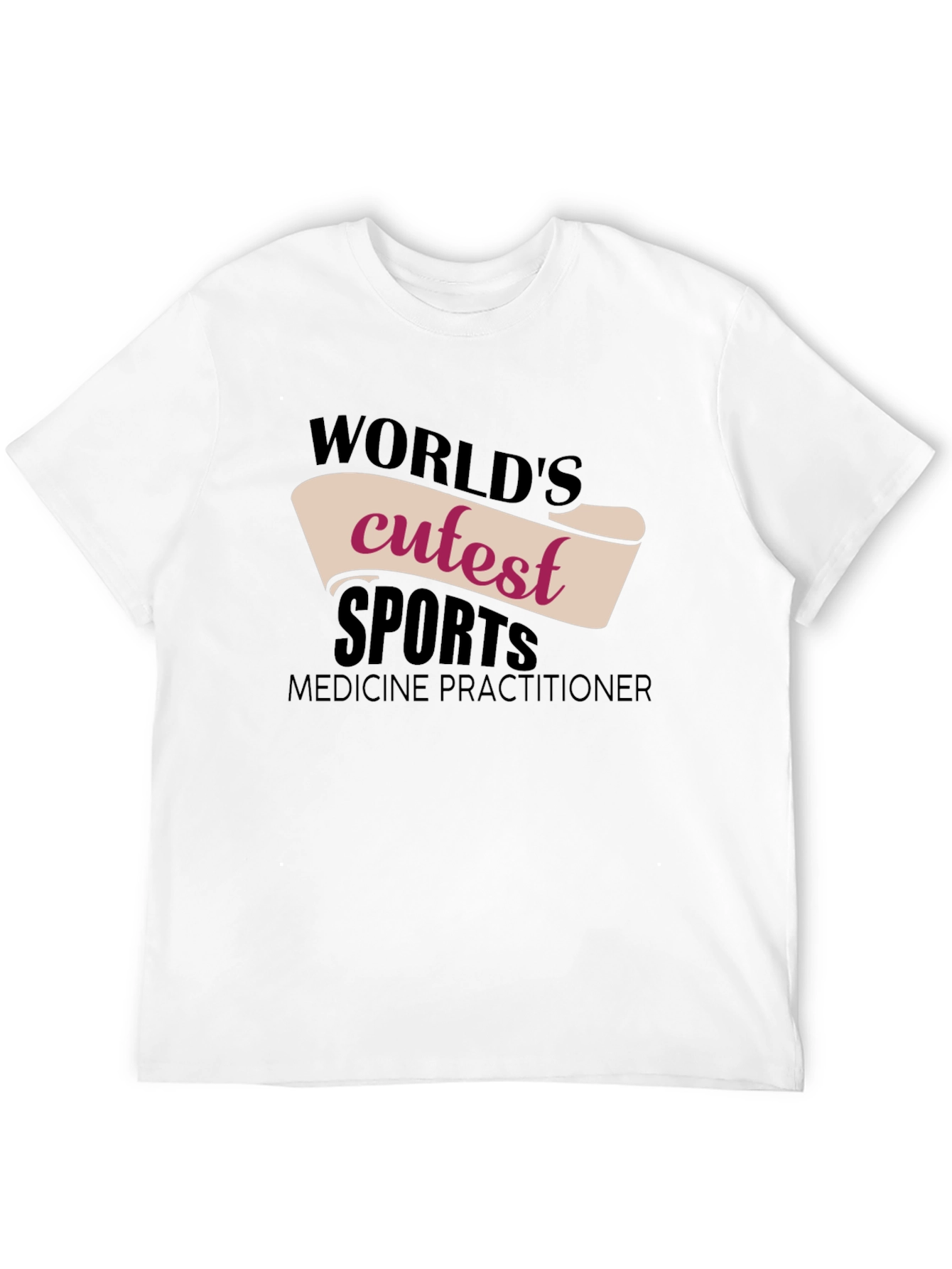Black World's Cutest Sports Medicine Practitioner T-Shirt view 12