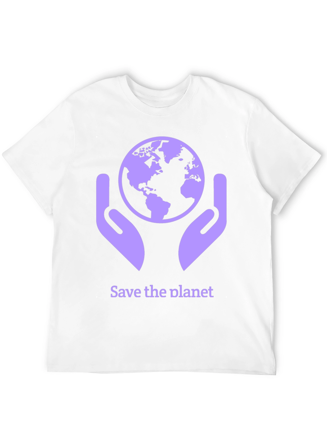 Black Save the Planet T-Shirt - Earth in Hands Graphic Tee view 12