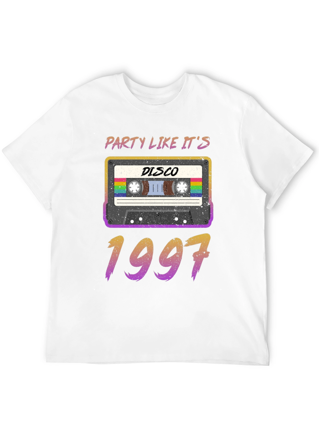 Black Disco Party Like It's 1997 Cassette Tape T-Shirt view 12