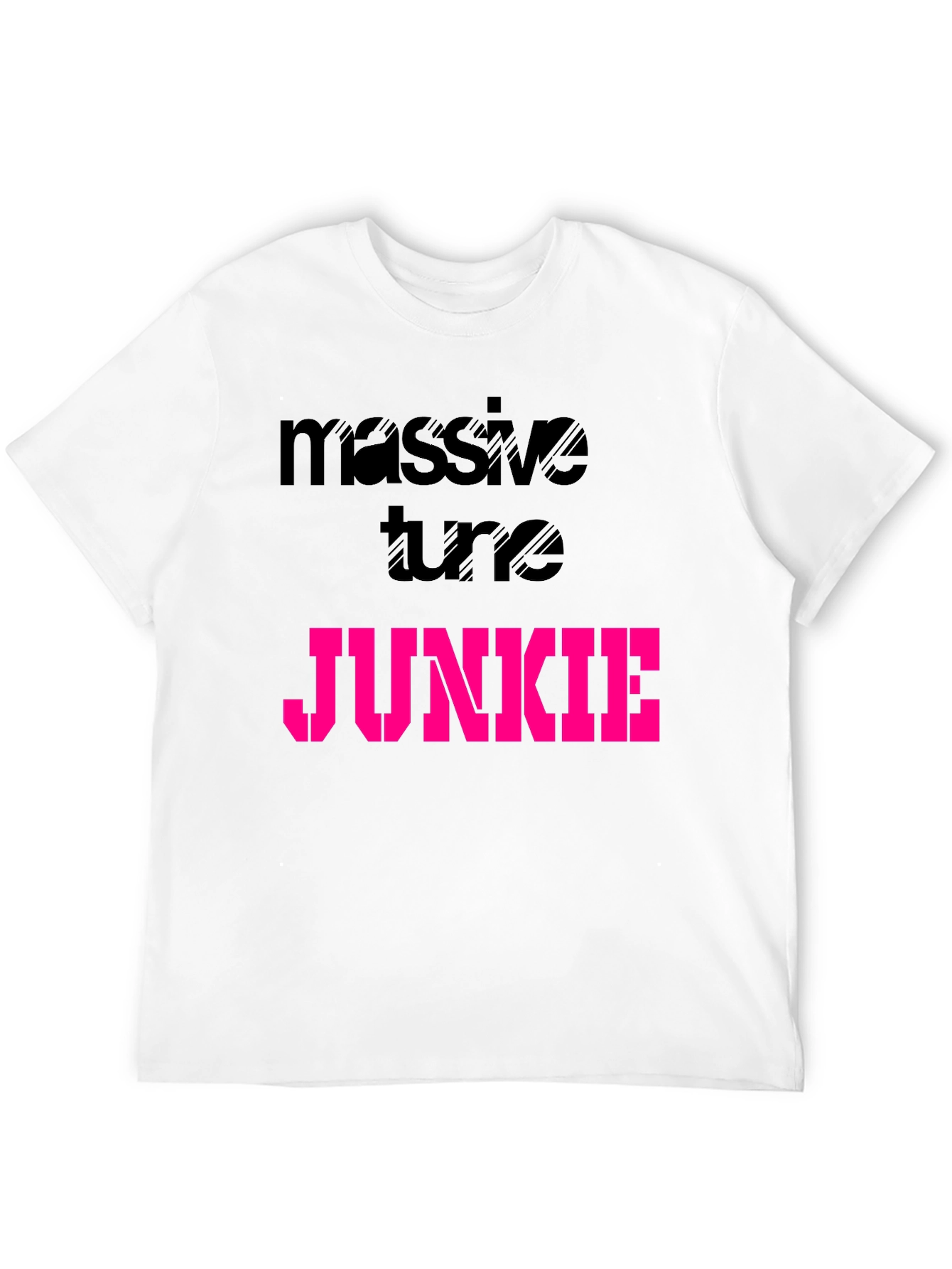 Black Massive Tune Junkie Black Graphic T-Shirt view 12