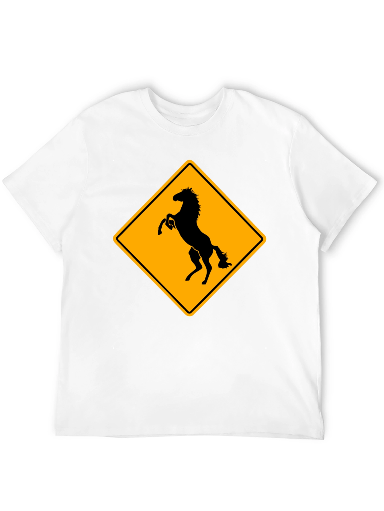 Black Horse Crossing T-Shirt - Black view 12