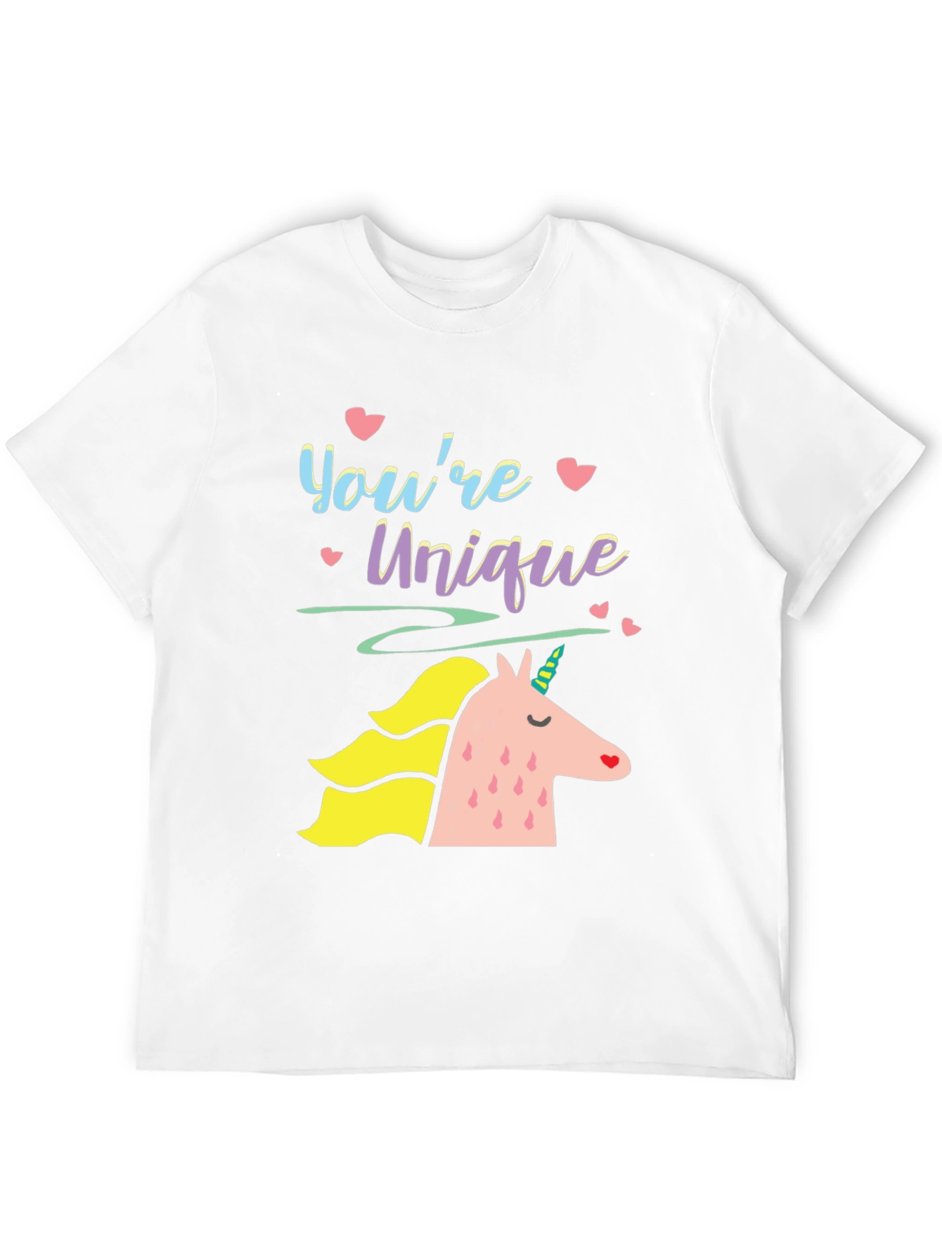 Black Unique Unicorn Graphic Tee - Black Unisex T-Shirt view 12