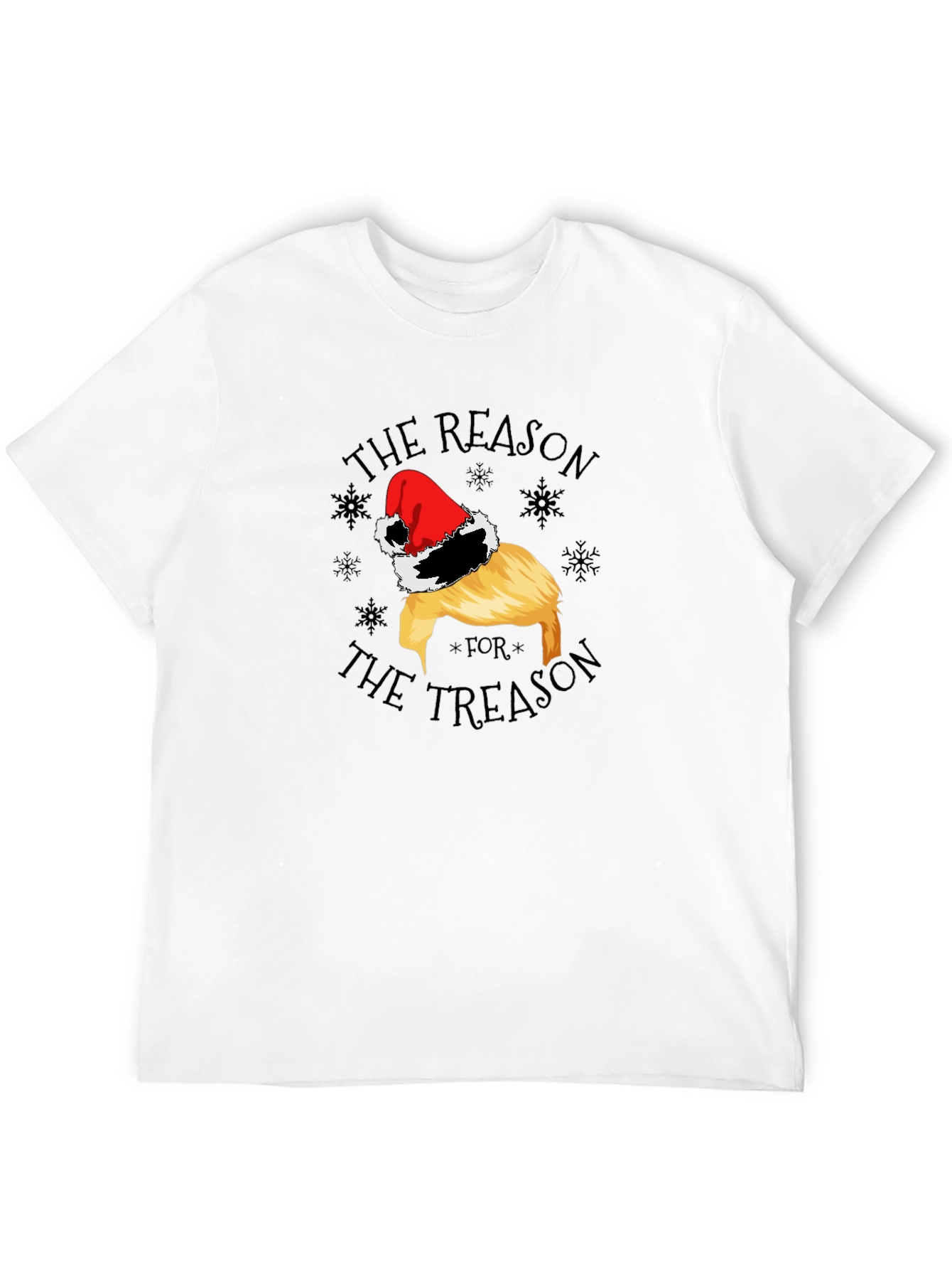 Black Reason for Treason Trump Santa Hat Tee view 12