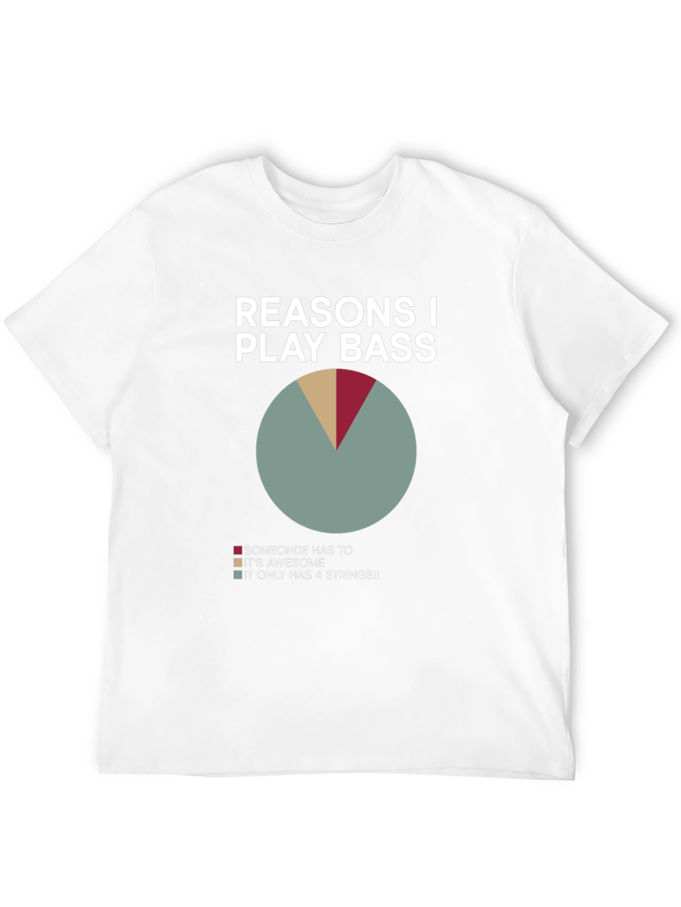 Black Reasons I Play Bass T-Shirt view 12