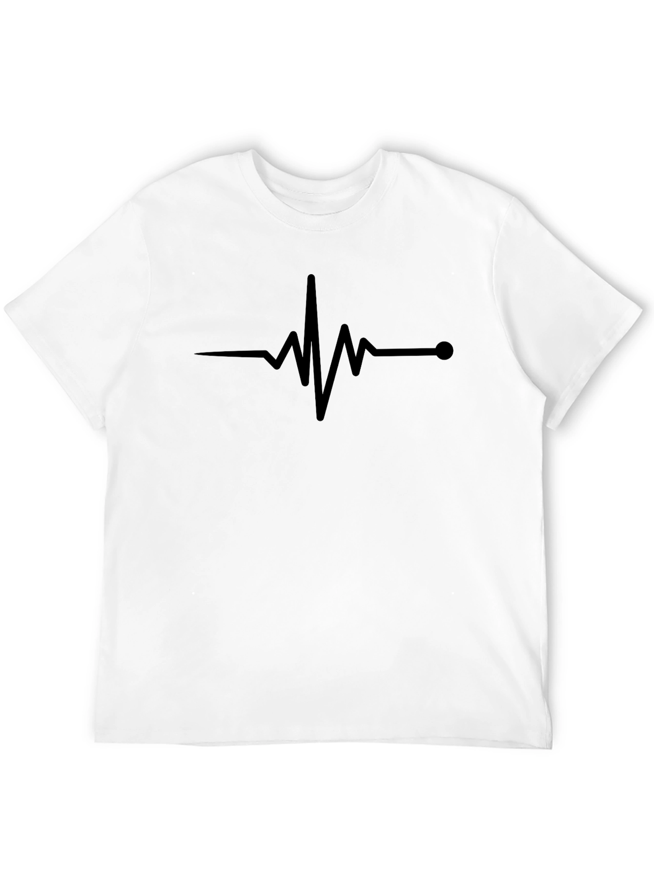 Black Heartbeat Graphic T-Shirt view 12