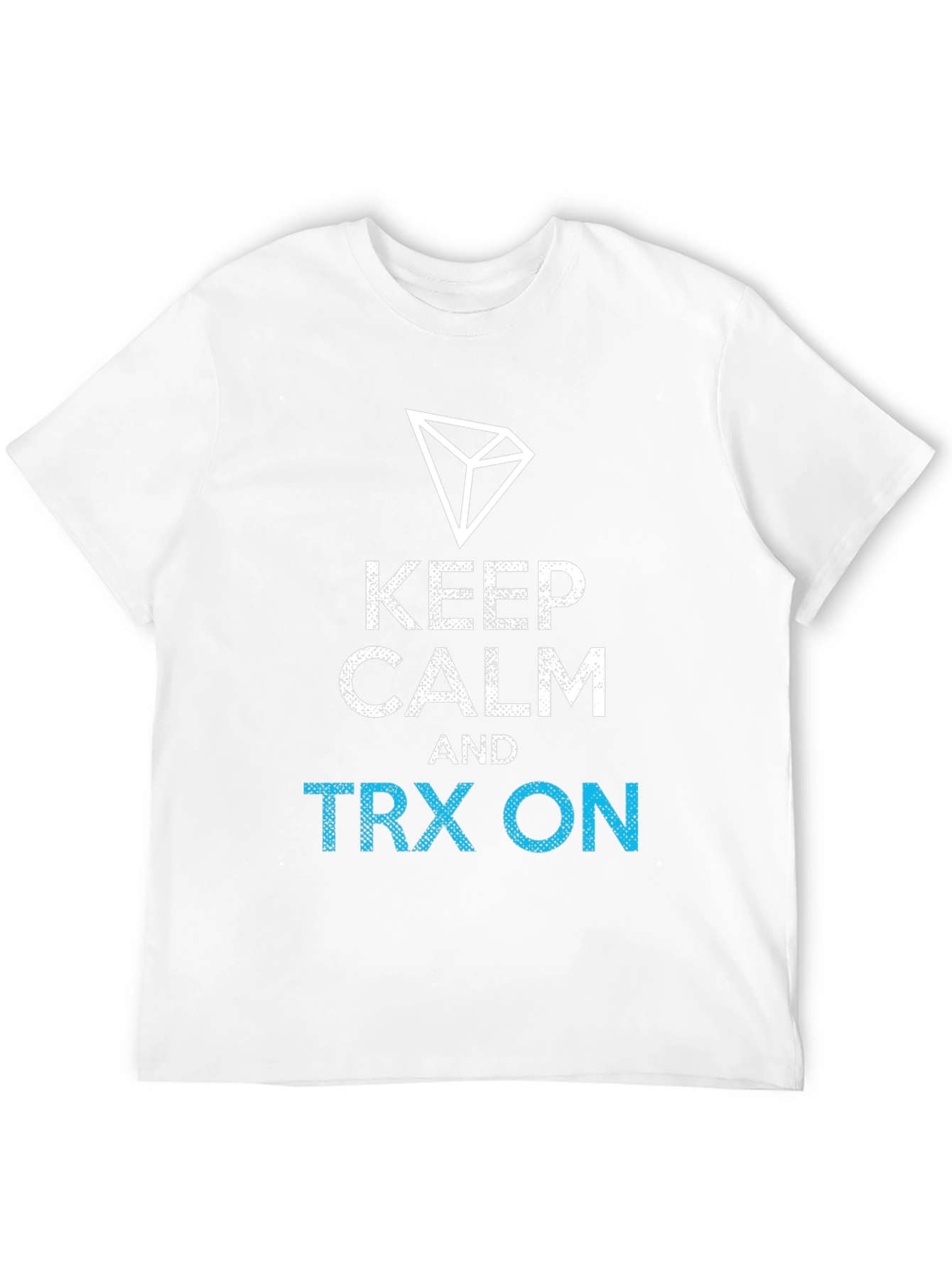 Black Keep Calm TRX On Black T-Shirt view 12