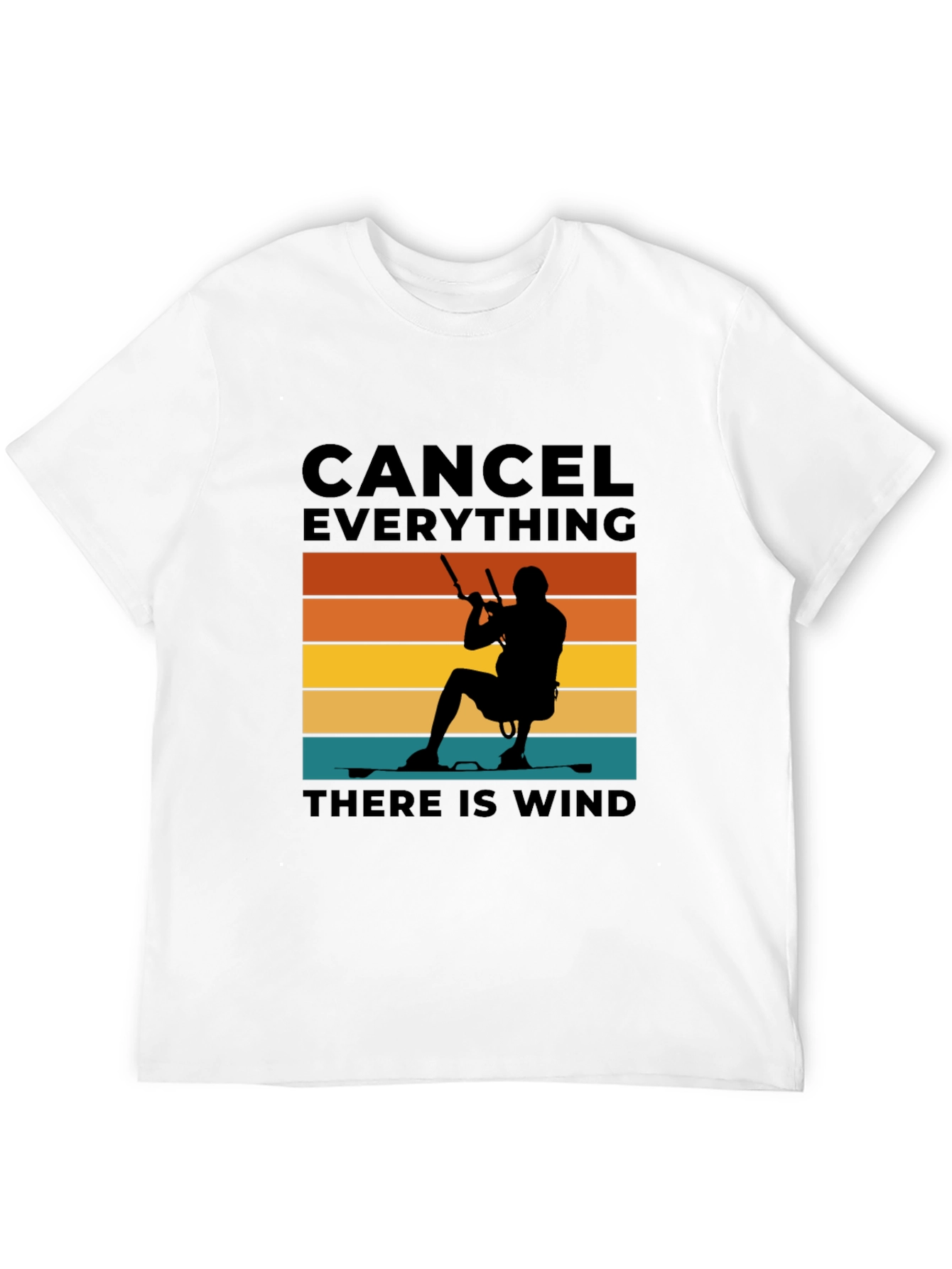 Black Cancel Everything Wind T-Shirt view 12